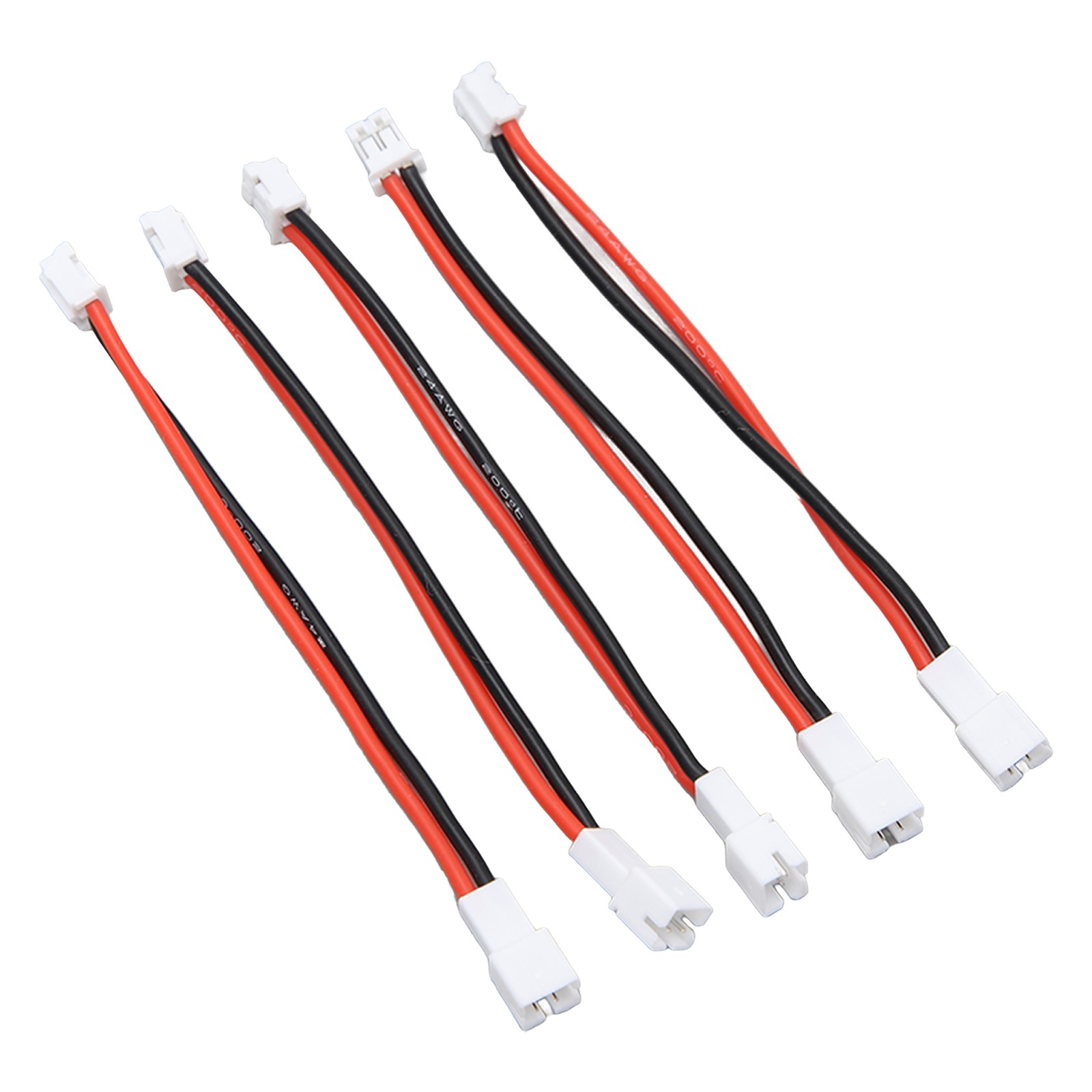 5Pcs PH2.0 2P Battery Adapter Cable For Axial SCX24 1/24 (3.6in)