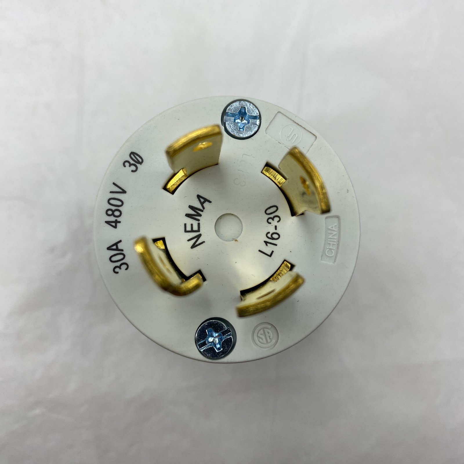 Hubbell L1630P 30A Locking Plug NEMA L16-30P 3P4W