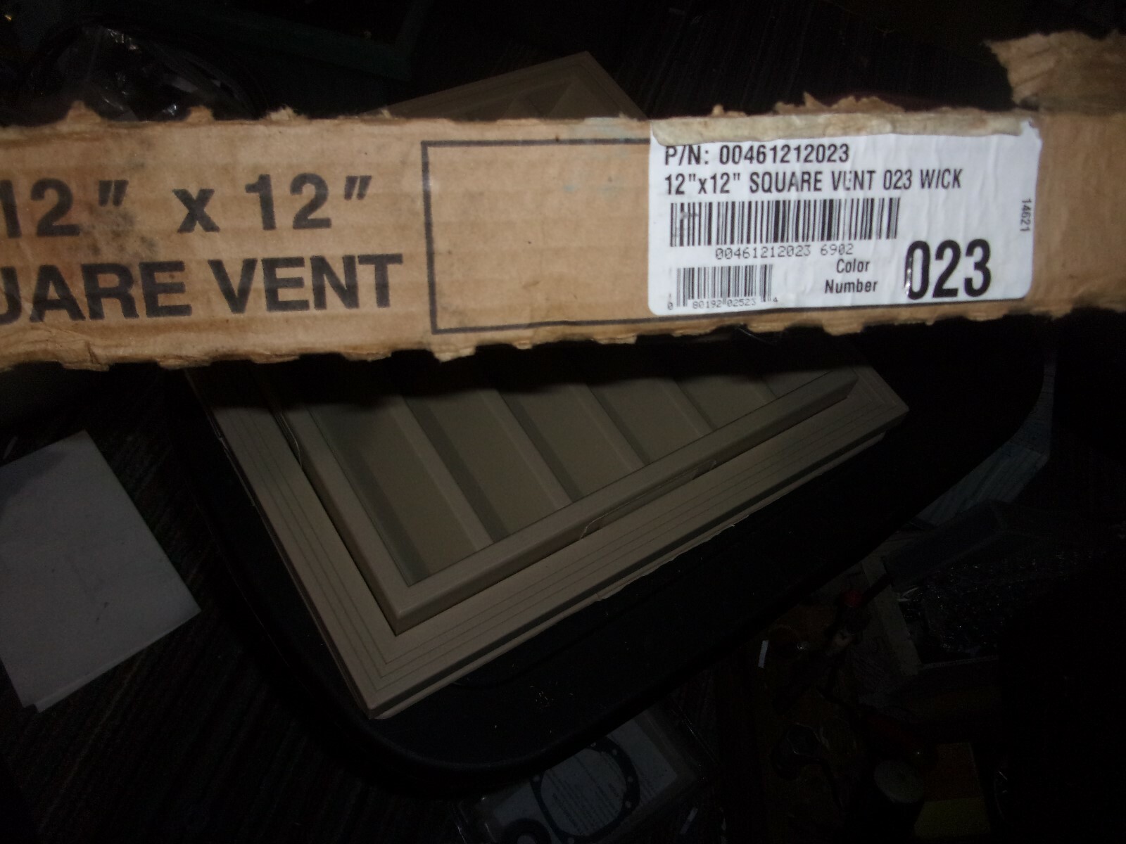 12 x 12 square vent 023 wick gablemaster exterior wall vent 00461212023