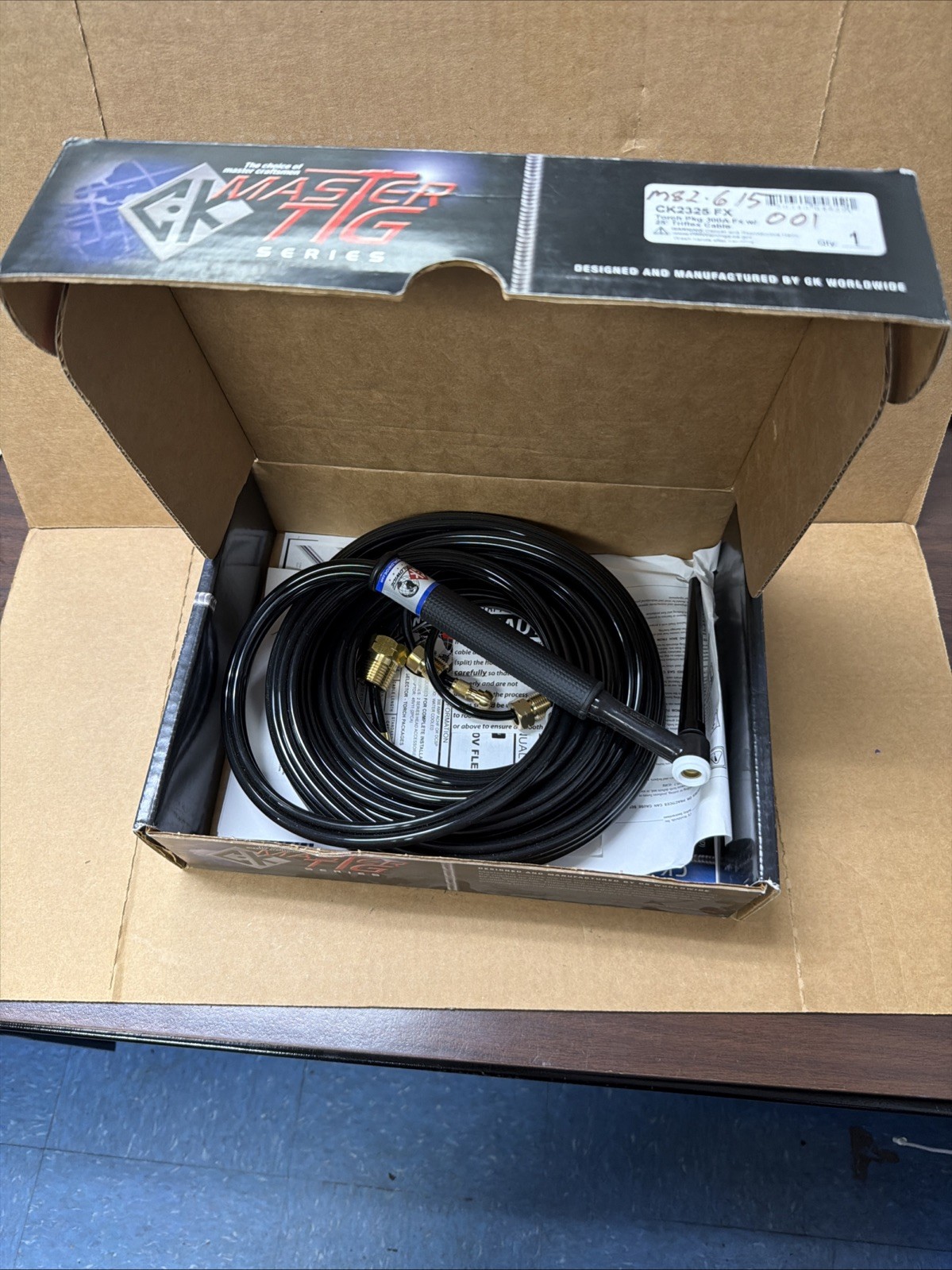 CK Worldwide Master TIG Series CK2325FX TIG Torch Flex Head 25′