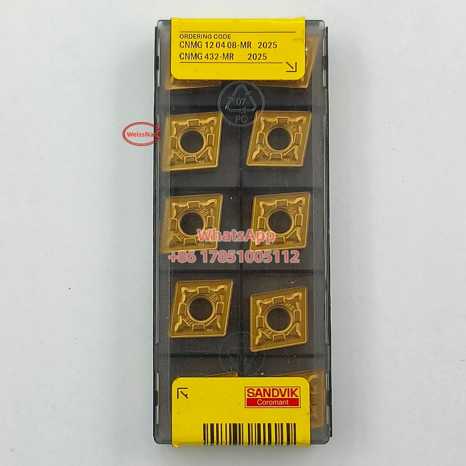 SANDVIK CNMG120408-MR 2025 Carbide Insert 10pcs CNMG432 Turning Insert