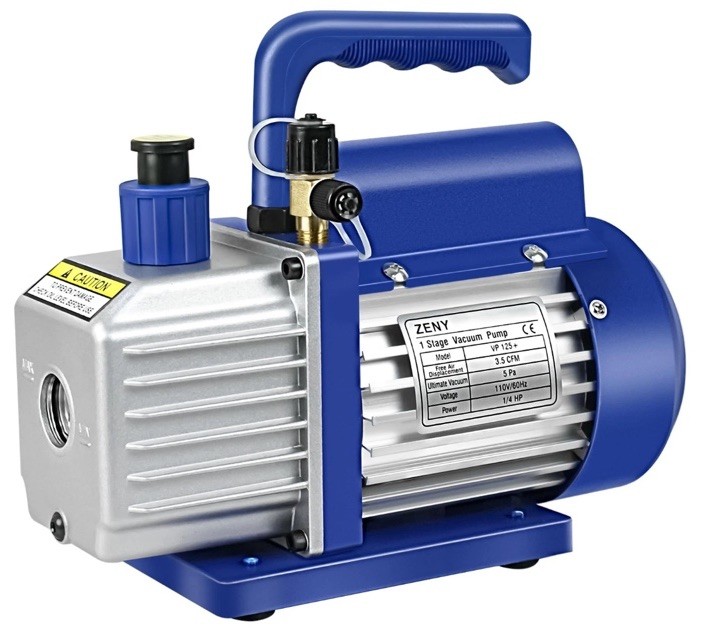 Zeny VP125+Blue 1/4HP 3,5CFM Single High Performance Compact Vacuum Pump Excelle