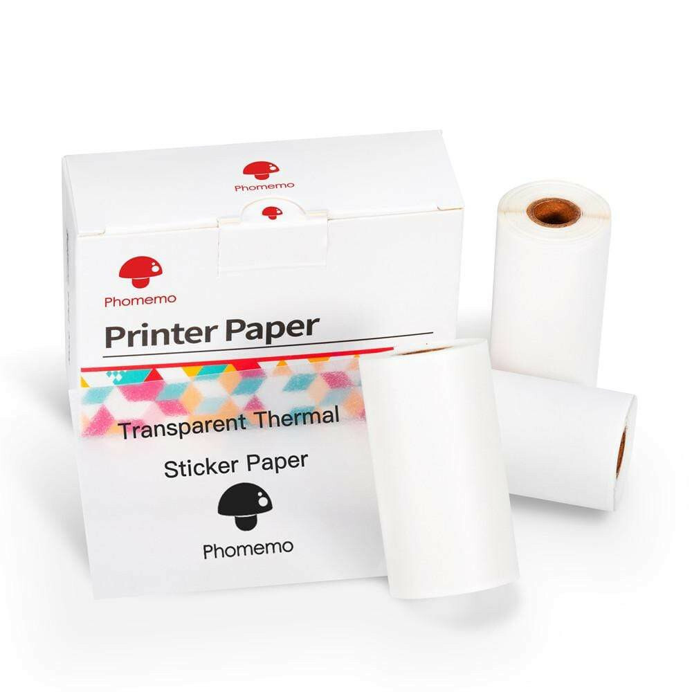 3 Rolls Self-adhesive Label Sticker Thermal Paper 50mm×3.5m For Phomemo M02 M03