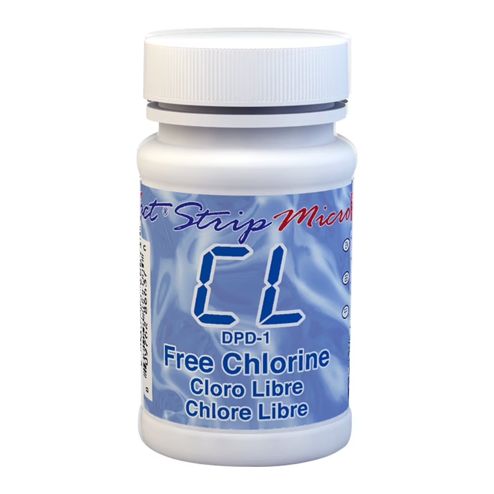 eXact® Strip Micro Free Chlorine (DPD-1) 25 Test Strips Part 486637 Exp-08-2027