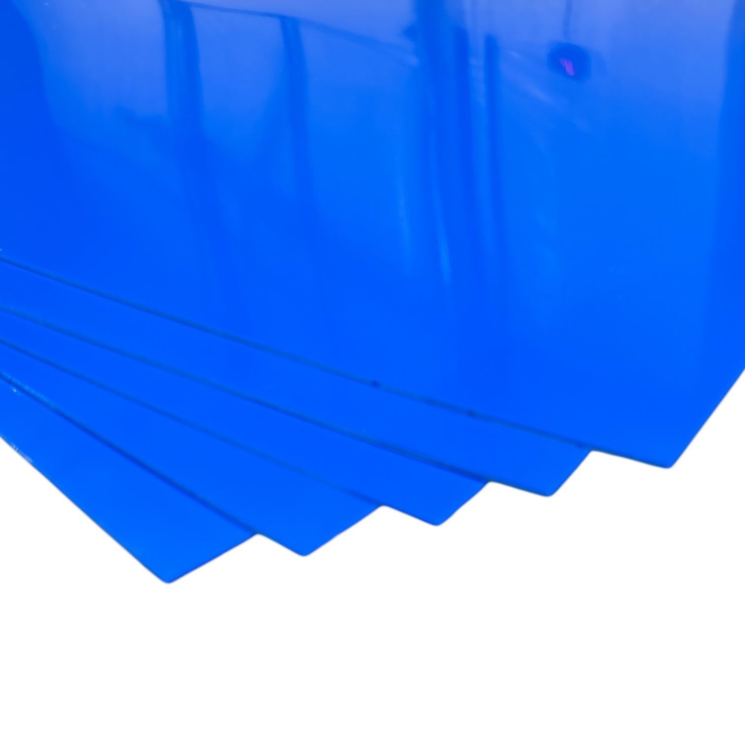 0.060″ x 21″ x 36″, HDPE Plastic Sheet, Blue (Pack of 5)