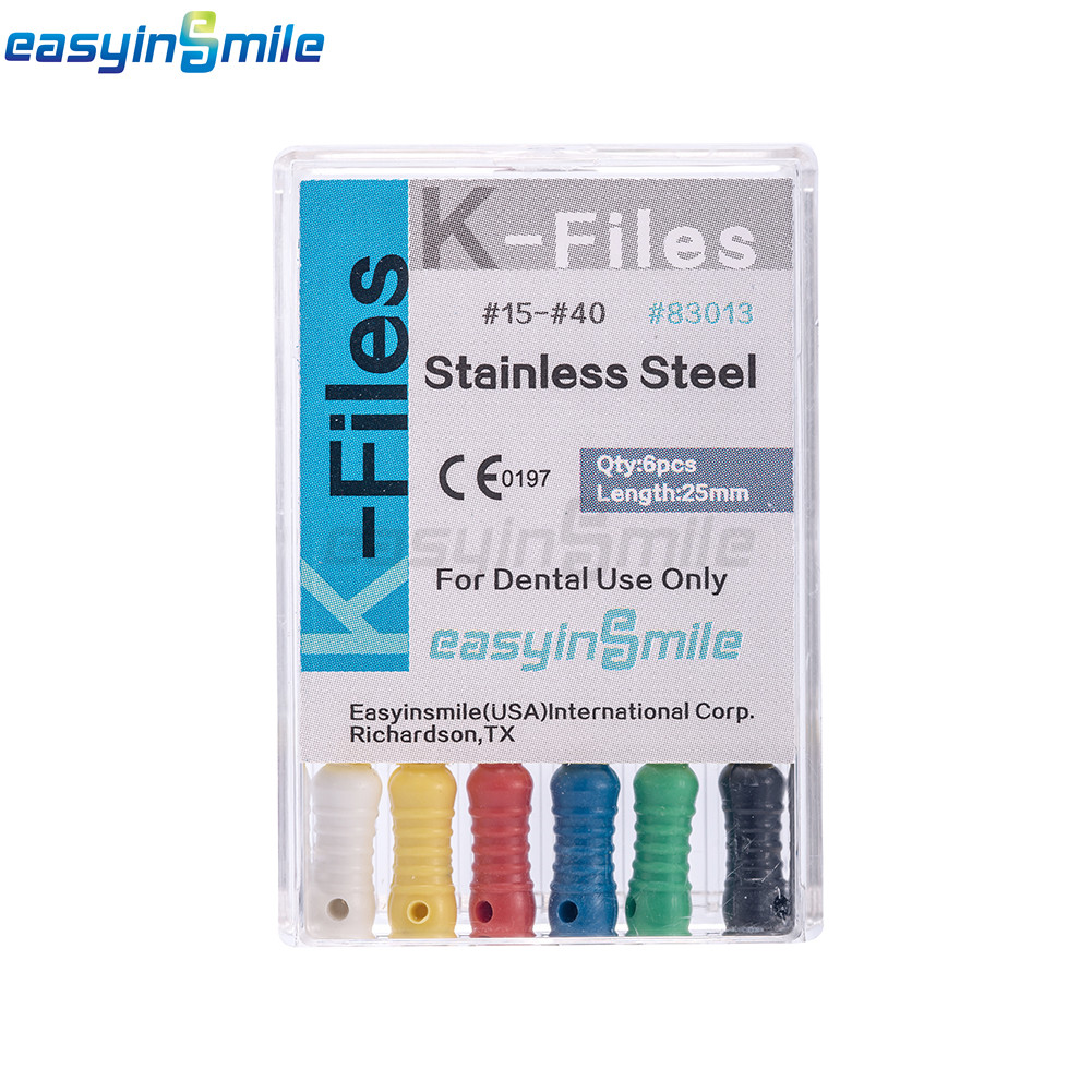 25mm Endodontic K Files dental endo root canal hand K files #6/8/10/15 stainless
