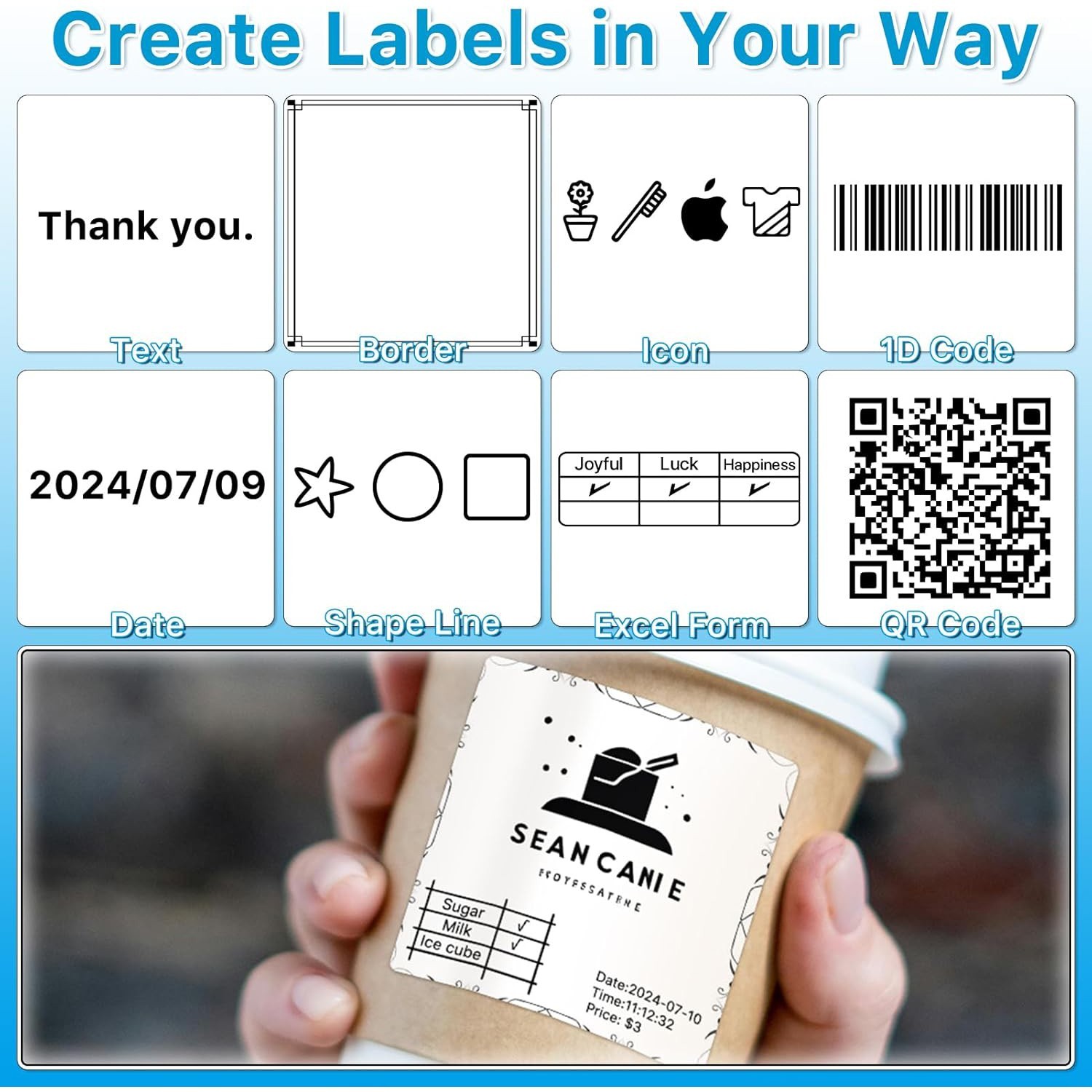 2″x2″ White Square Direct Thermal Labels For Zebra & Rollo Printers 700/Roll