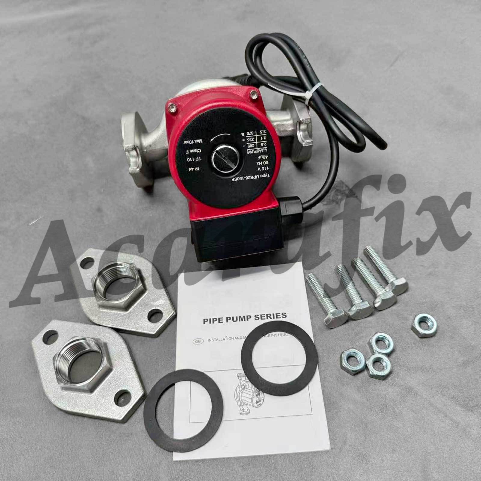 New UPS26-150SF 3-Speed Stainless Steel Circulator Pump for Grundfos 1/2 HP 115V