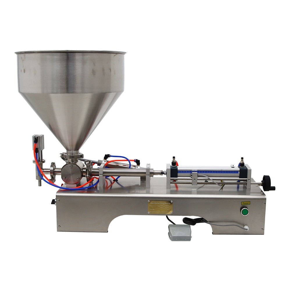 Paste Liquid Filling Machine 10-100ml Single Nozzle Pneumatic Piston Filler 110V