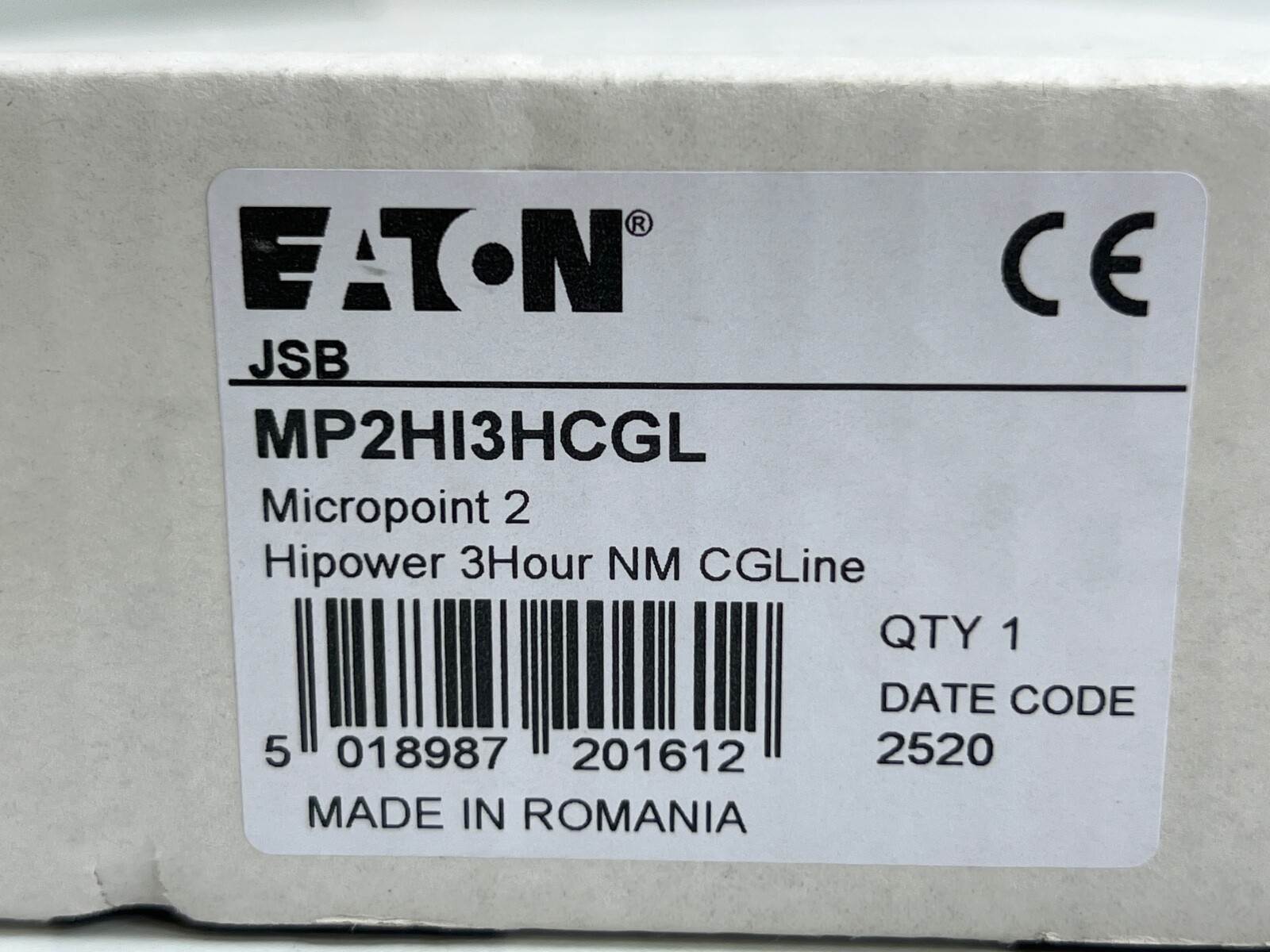 EATON MP2HI3HCGL MICROPOINT 2 HIPOWER 3HOUR NM CGLINE