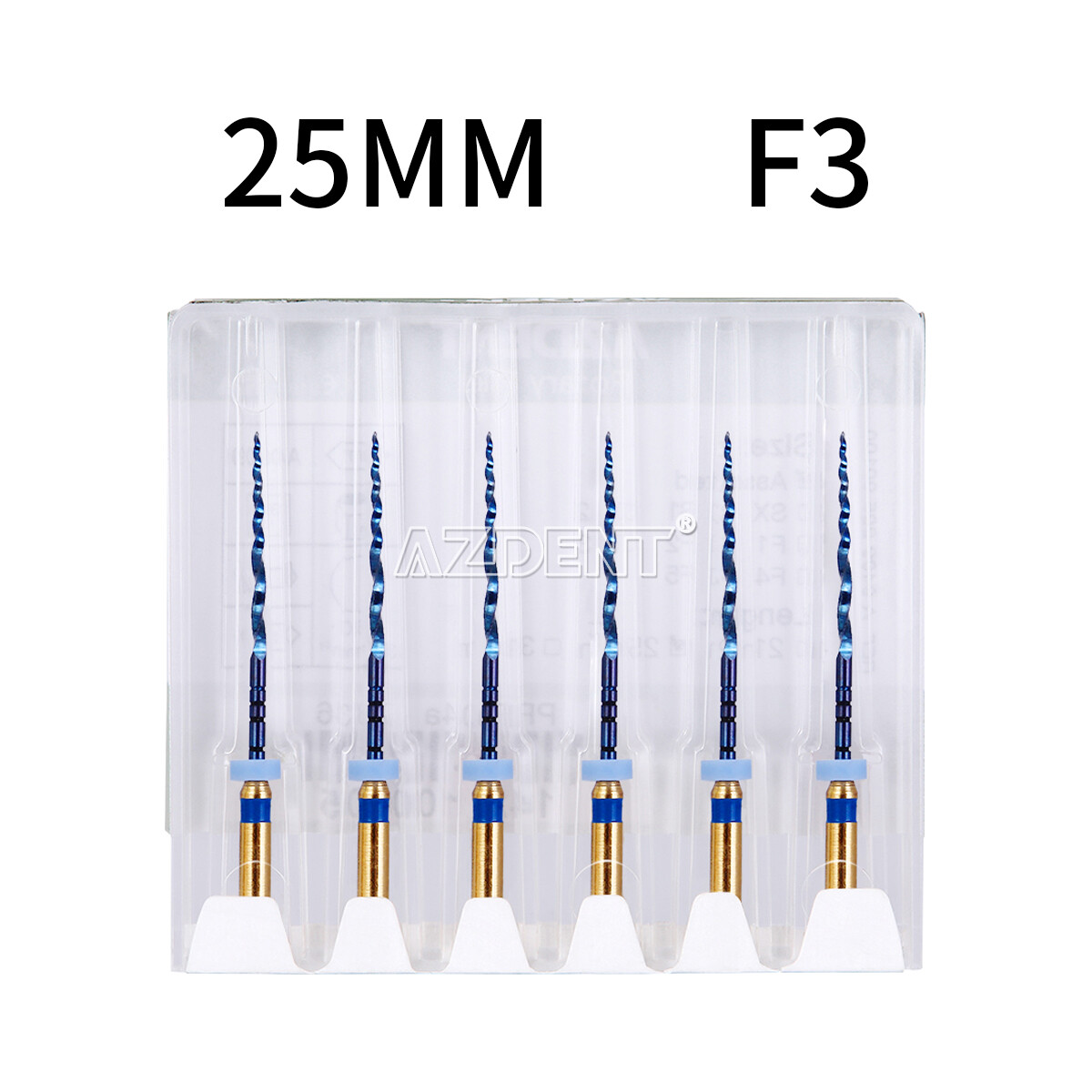 AZDENT Dental Endo Heat Activated Rotary Niti Files Engine Use 25mm /19mm SX-F3