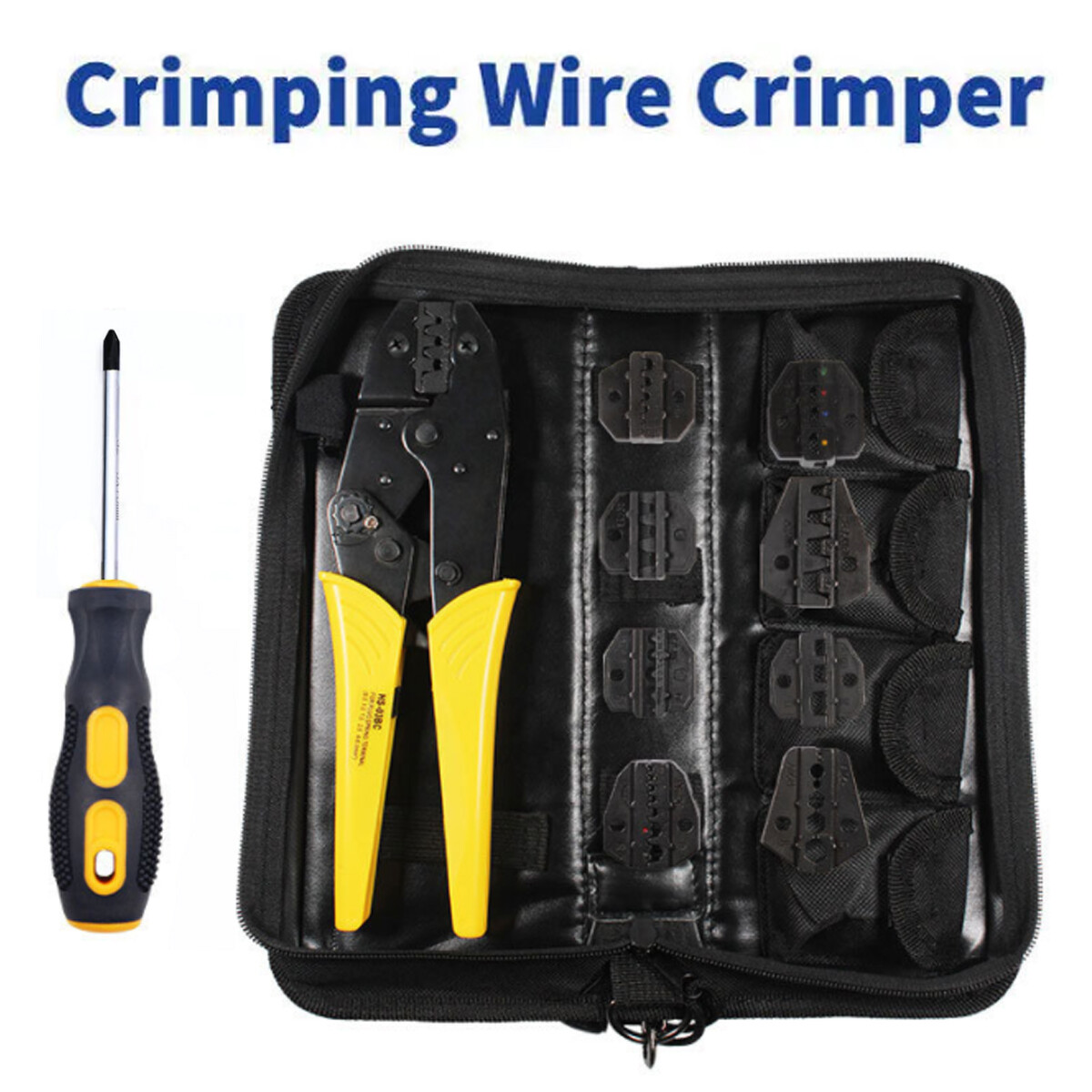 Ratchet Crimper Plier Crimping Tool Cable Wire Connectors Electrical Terminals