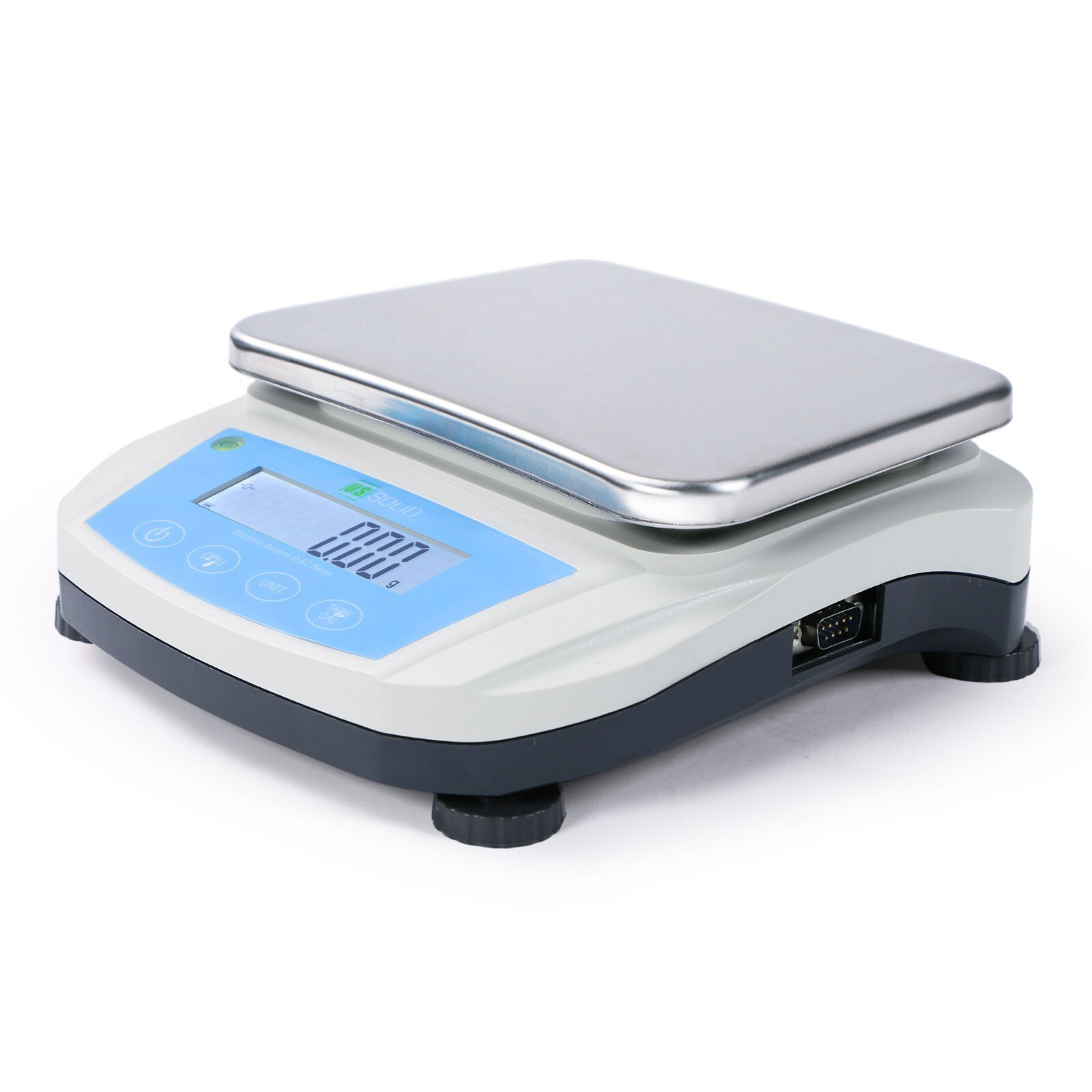 U.S. Solid Analytical Balance 5000gx0.01g 10mg Precision Scale RS232 Interface