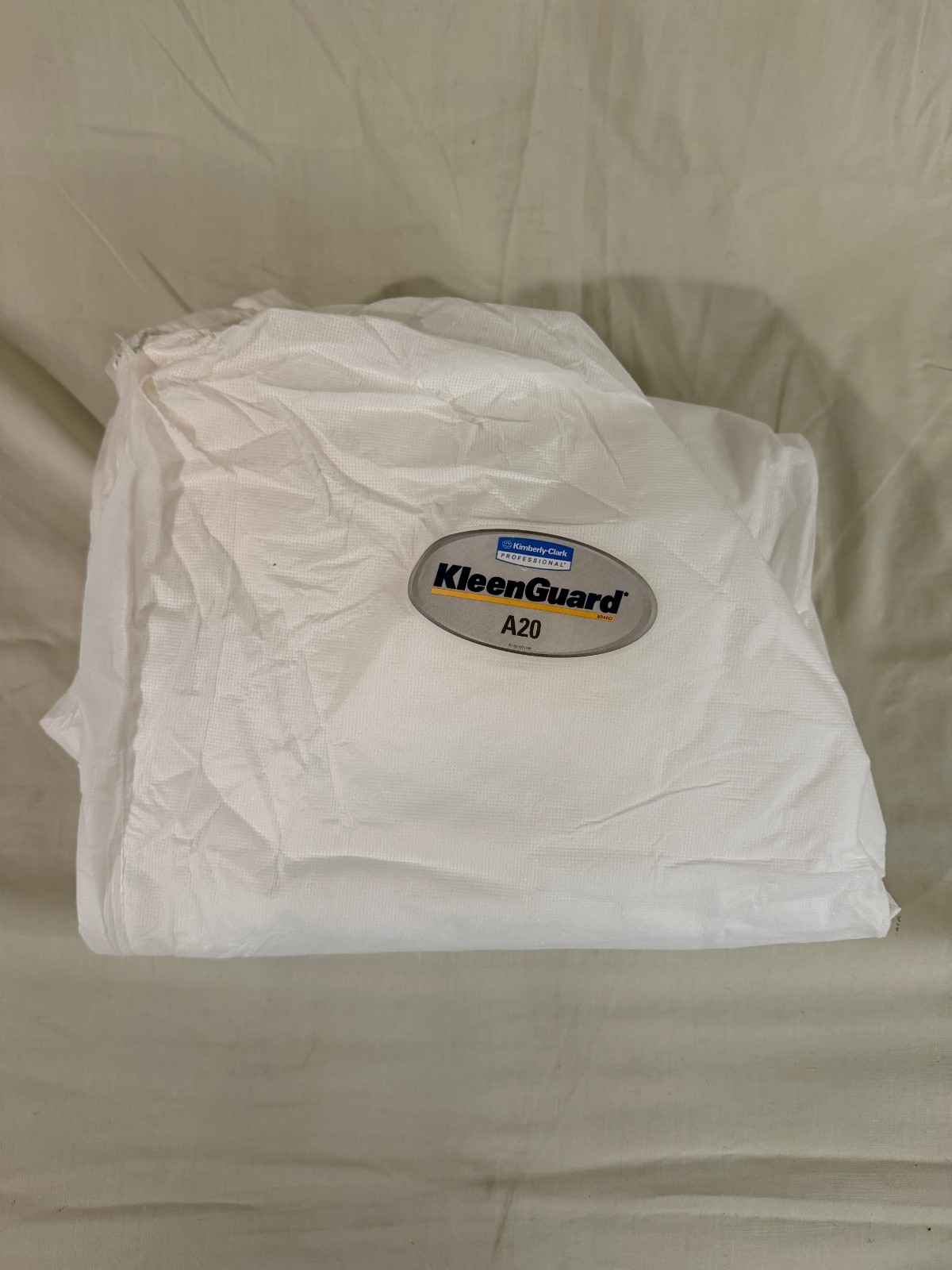 (5-Pack) KleenGuard™ A20 49002 Coveralls, White – Medium – Hooded Elastic, NEW