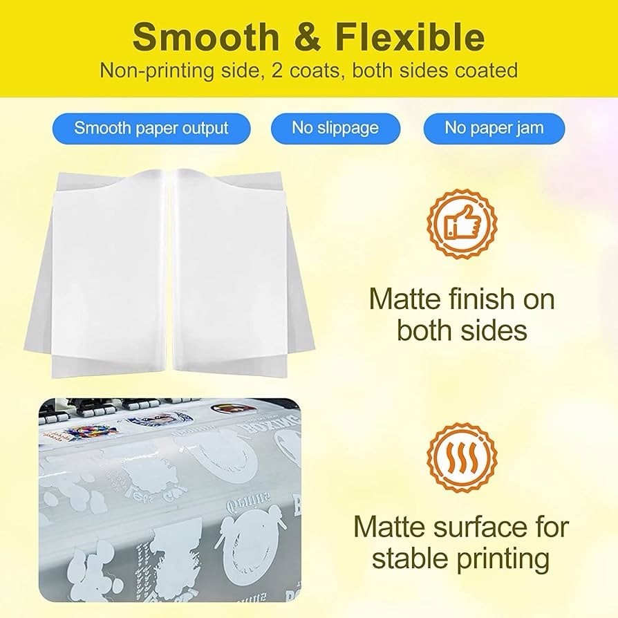 DTF Transfer Film: 13×19 Inch 50 Sheets Premium Double-Sided Matte for T-Shirt