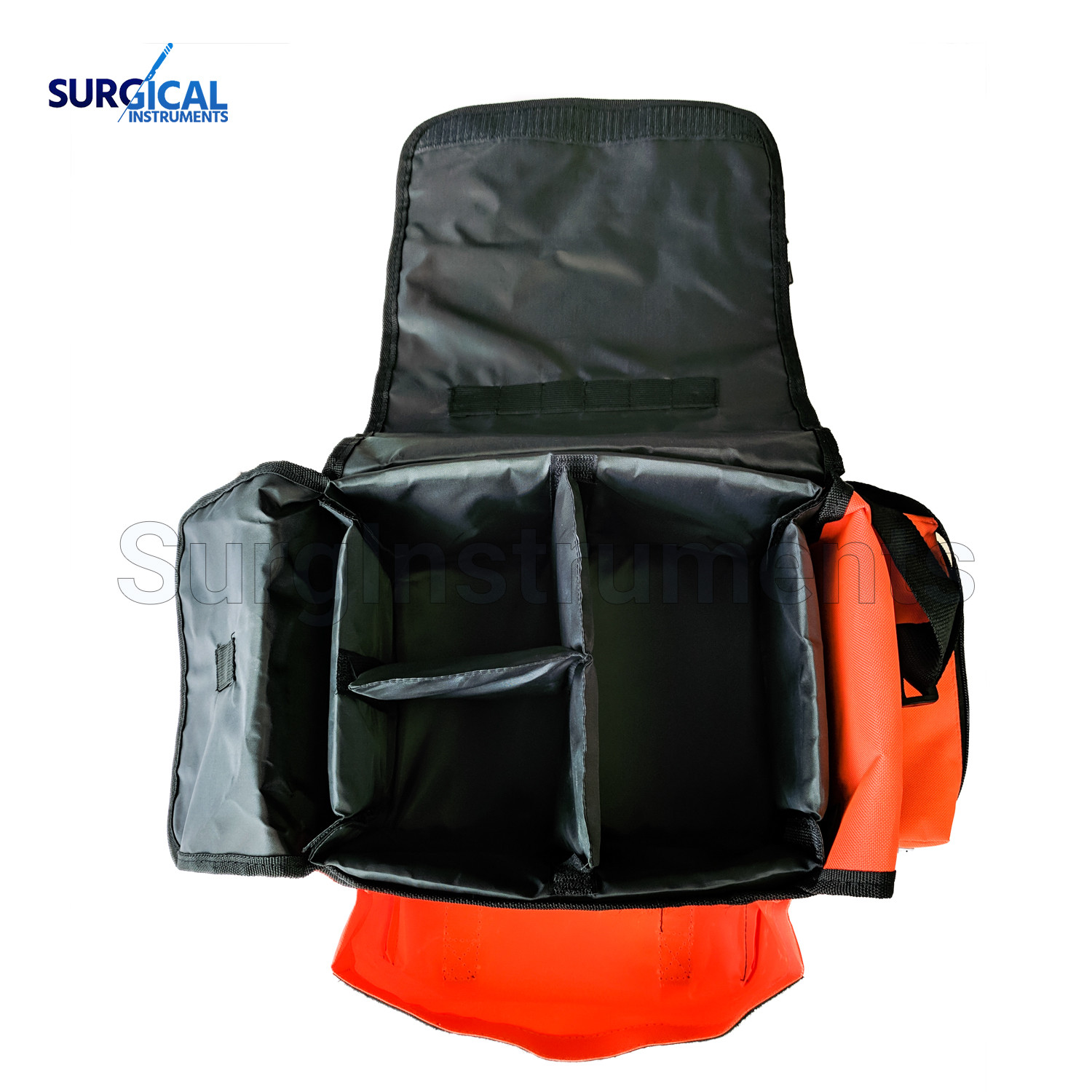 First Aid Responder EMS Emergency Medical Trauma Bag with Dividers
