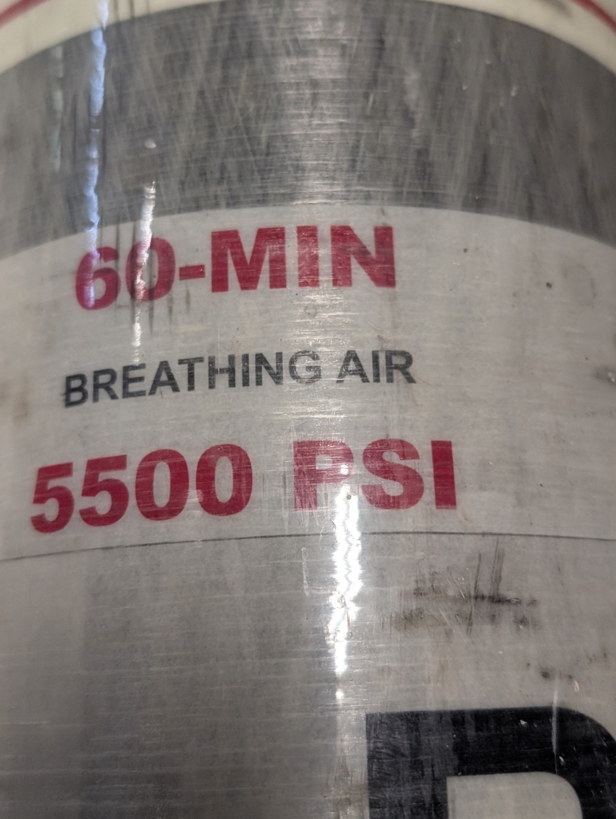 Scott Safety SCBA Bottle 5500 PSI 60-minute Threaded