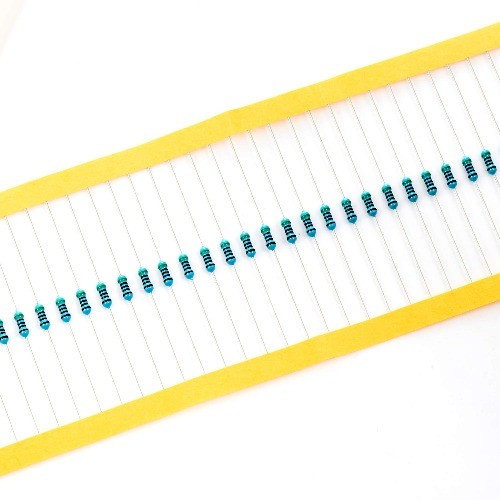 100pcs 1/4W 0.25W 510 Ohm Metal Film Fixed Resistor 0.01 1 Tolerance 510R MF