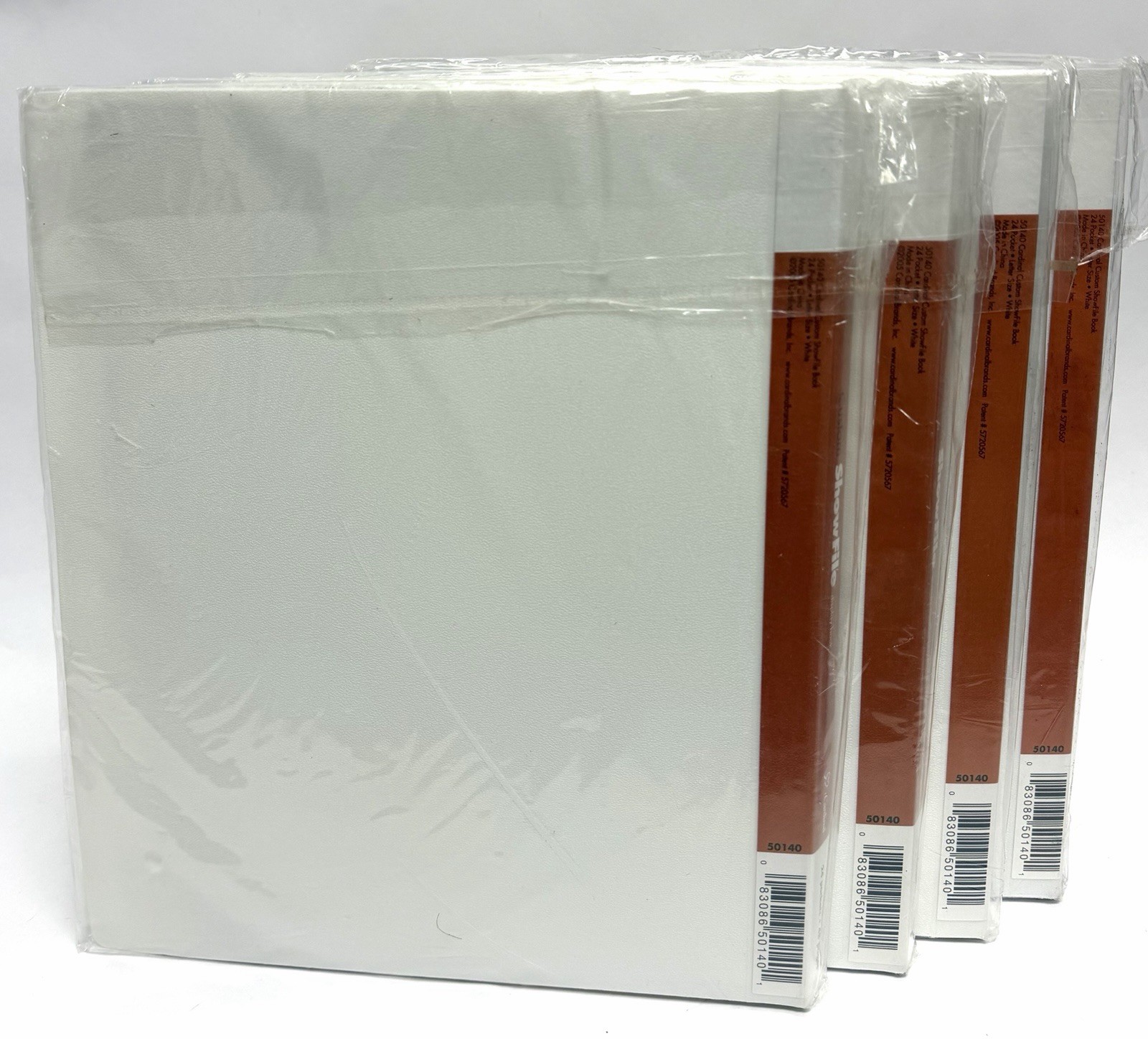 New! Cardinal Custom Show File Display Book 24 Pckts/48 Pgs *WHITE* #50140 Qty 4