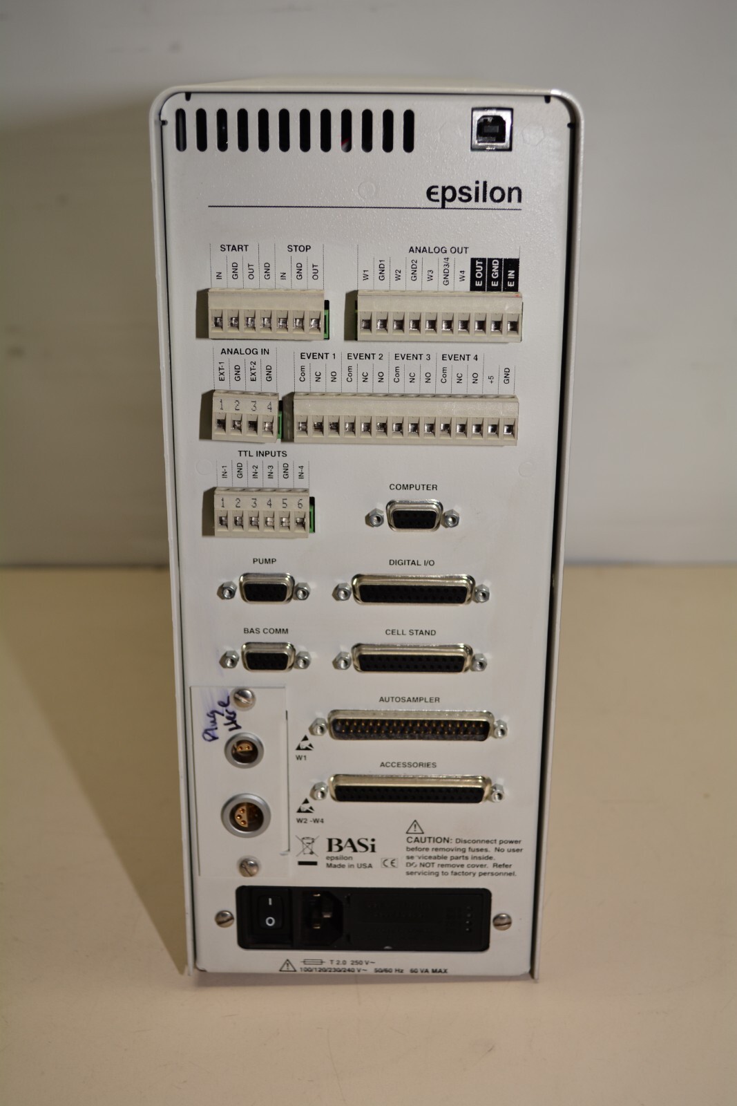 BASI Bioanalytical Systems Epsilon Model E2 Electrochemical Detector #W984