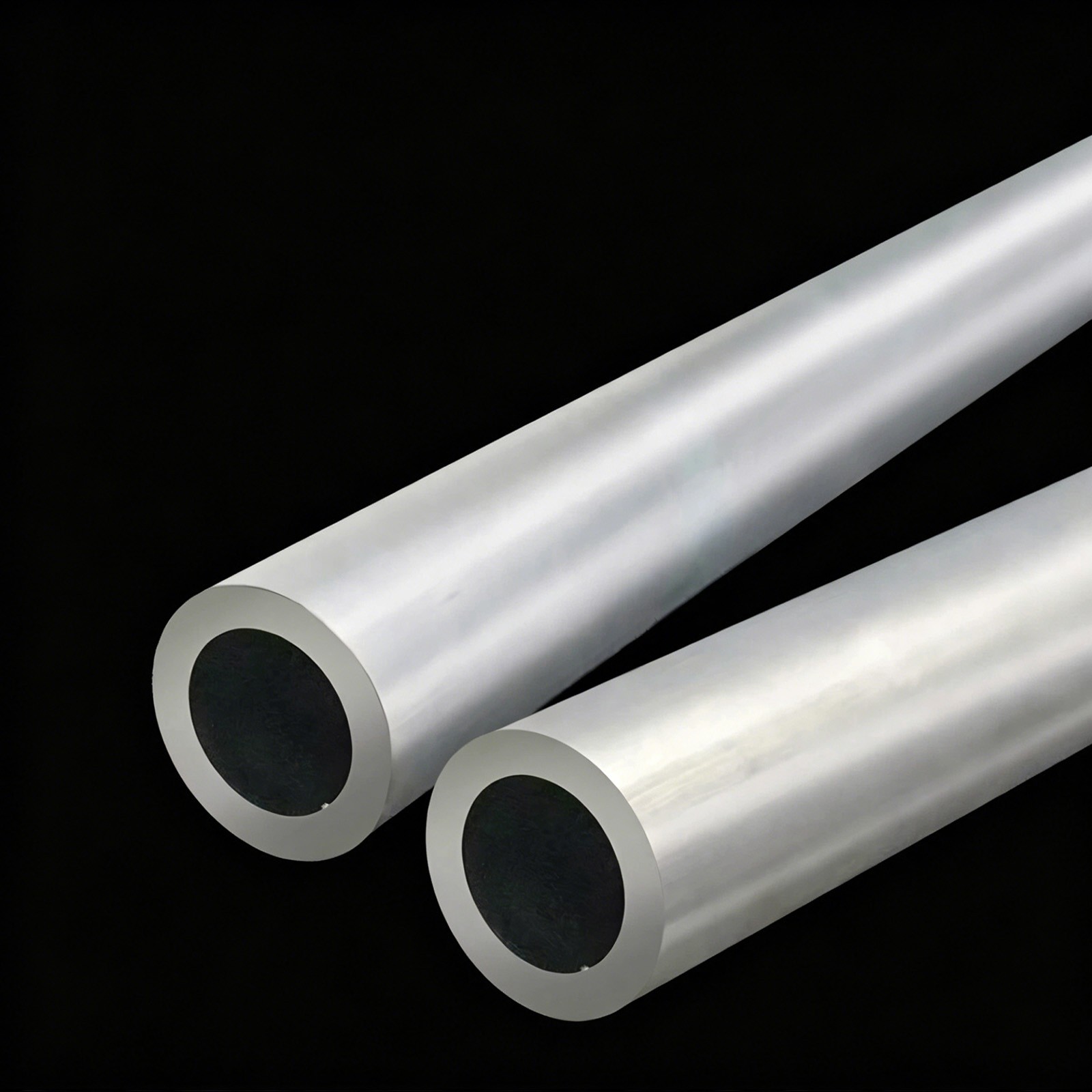 Aluminium Round Tube Pipe 0.2mm 0.5mm 1mm Wall Thickness, Length 300mm 6063T6
