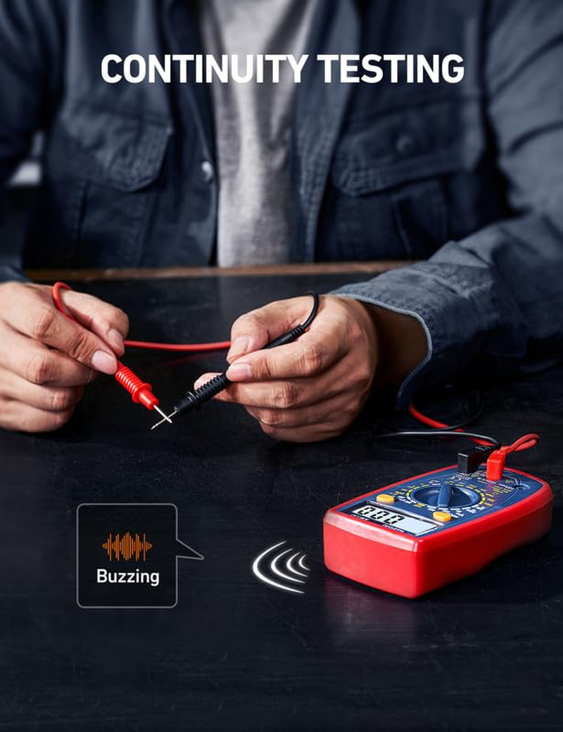 Digital Multimeter AC DC Voltage Current Ohm Meter Battery Tester LCD