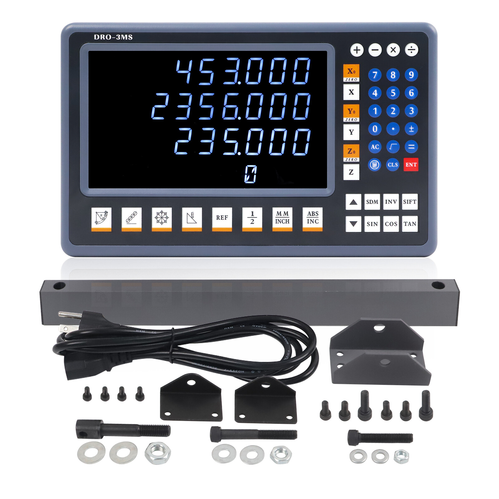 TOAUTO 8″ LED Screen Digital Readout DRO 1um Linear Glass Scales High Precision