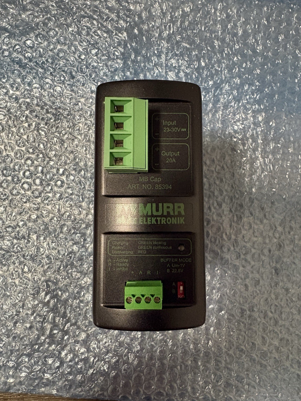 Murrelektronik Buffer Module MB Cap 20/24 85394 For Industrial Use