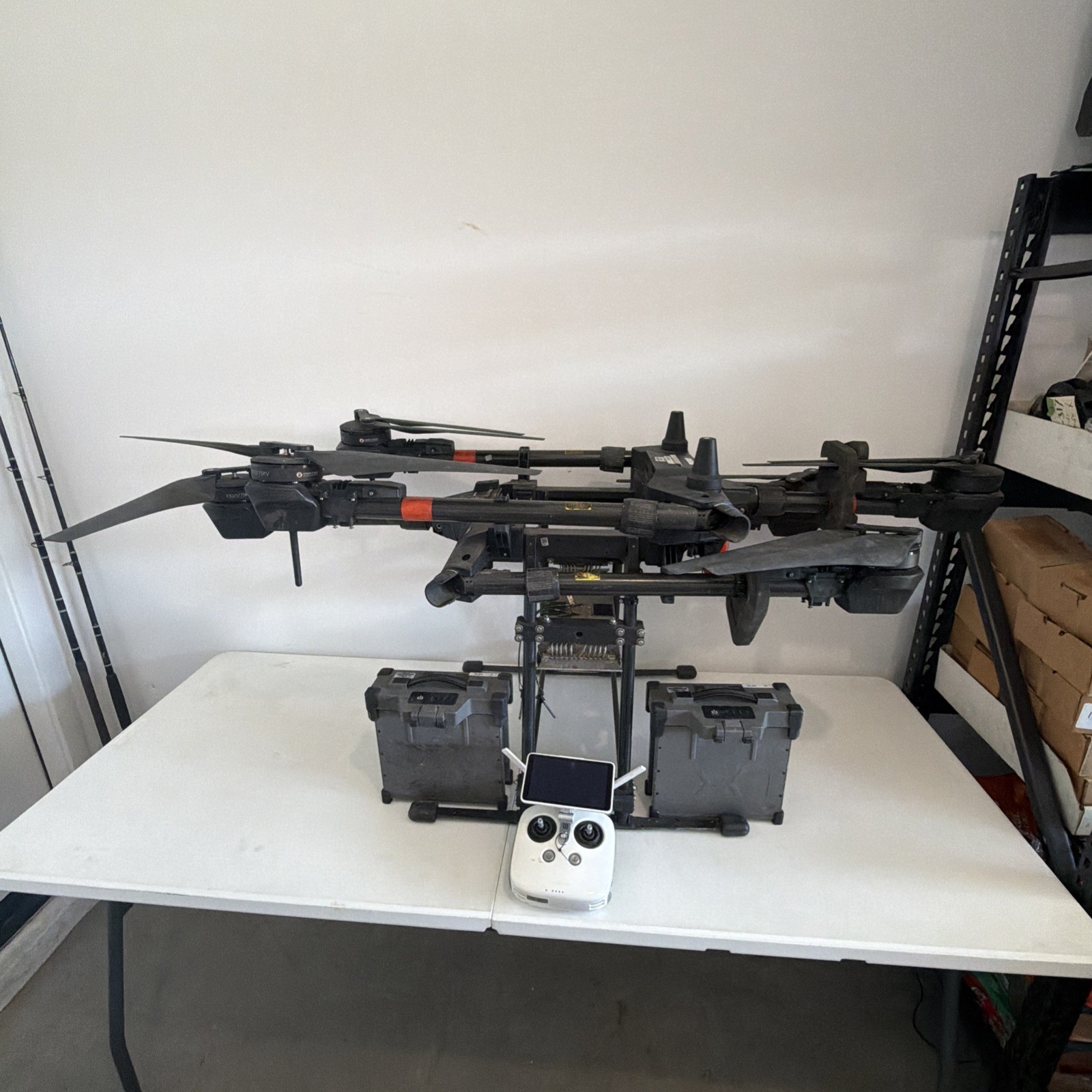 DJI AGRAS T16 Agricultural Drone 3WWDZ-15A 2 Batteries And Controller