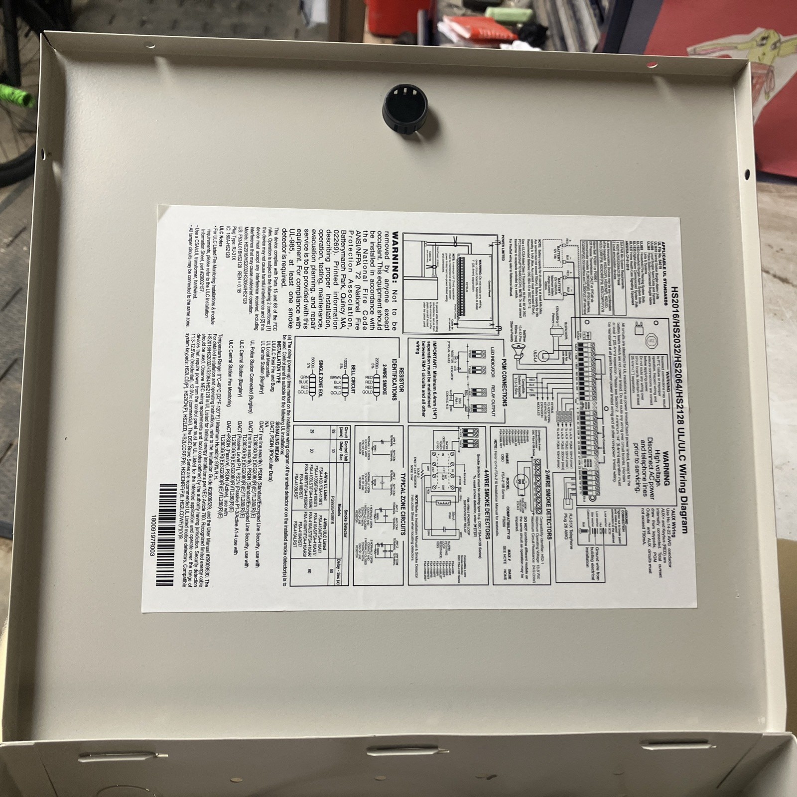 Used DSC Power Series HS2016 Control Panel