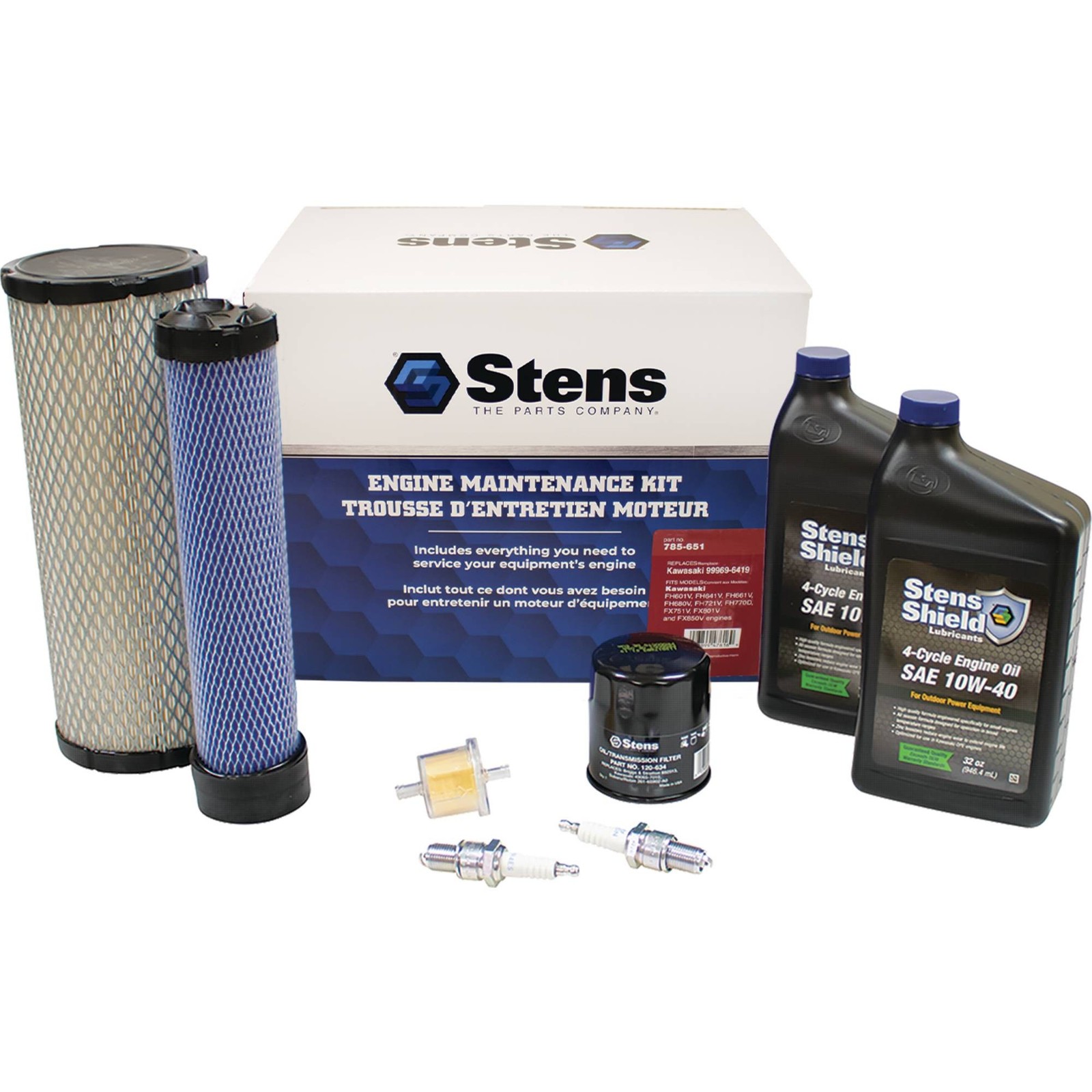 New Stens Oil Change Kit for Kawasaki FH601V FH641V FH661V FH680V FH721V