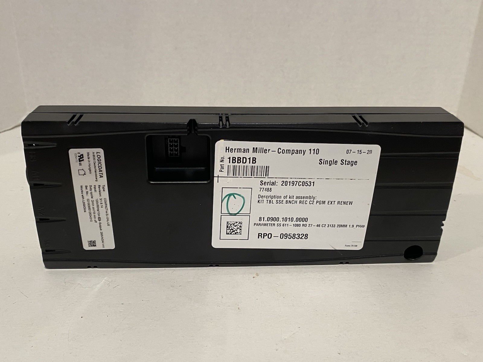 LOGICDATA COMPACT-e-2L-UNL-US Control Unit For Height-Adjustable Desk 120VAC