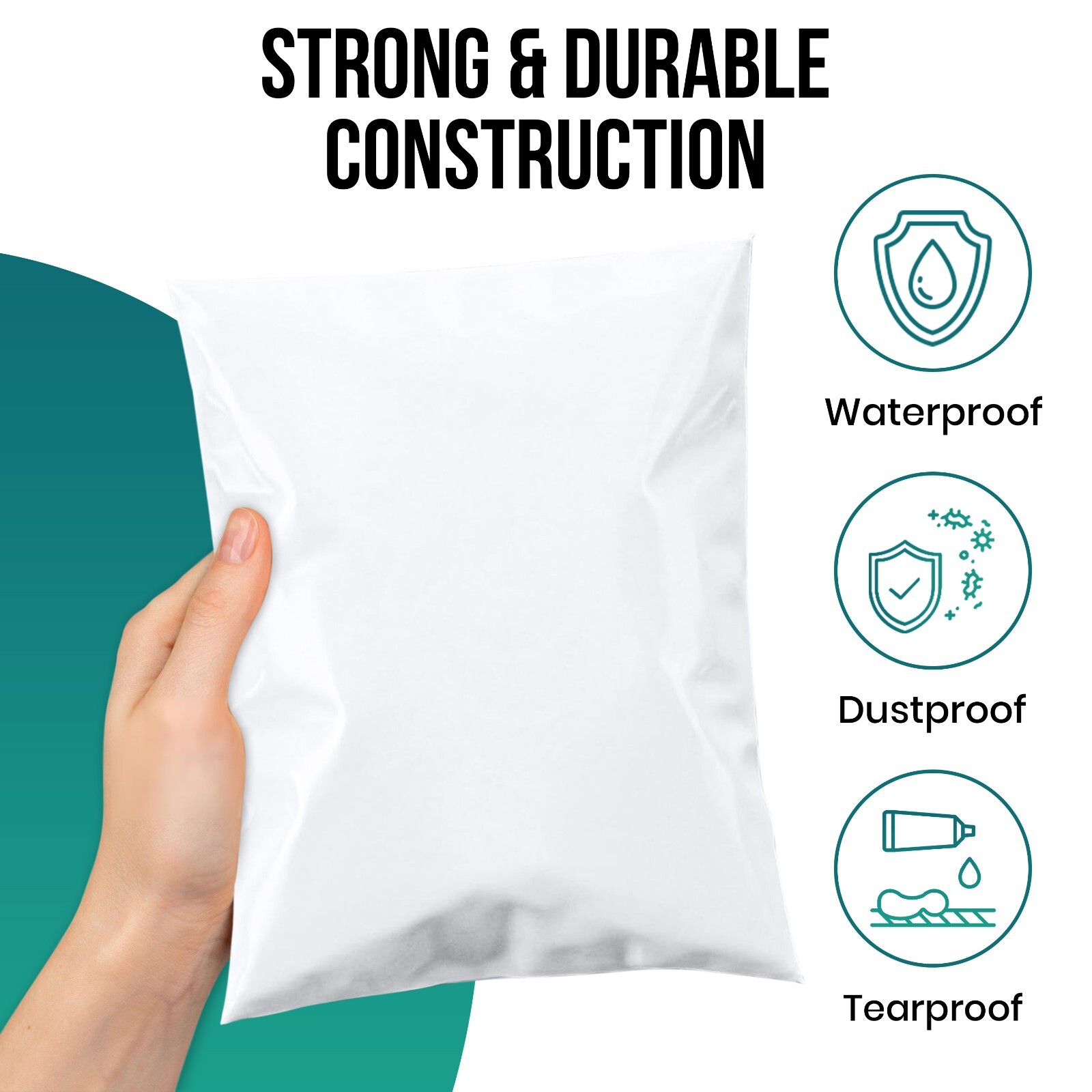 Choose Size Poly Mailers Shipping Envelopes Self Sealing Plastic Mailing Bags