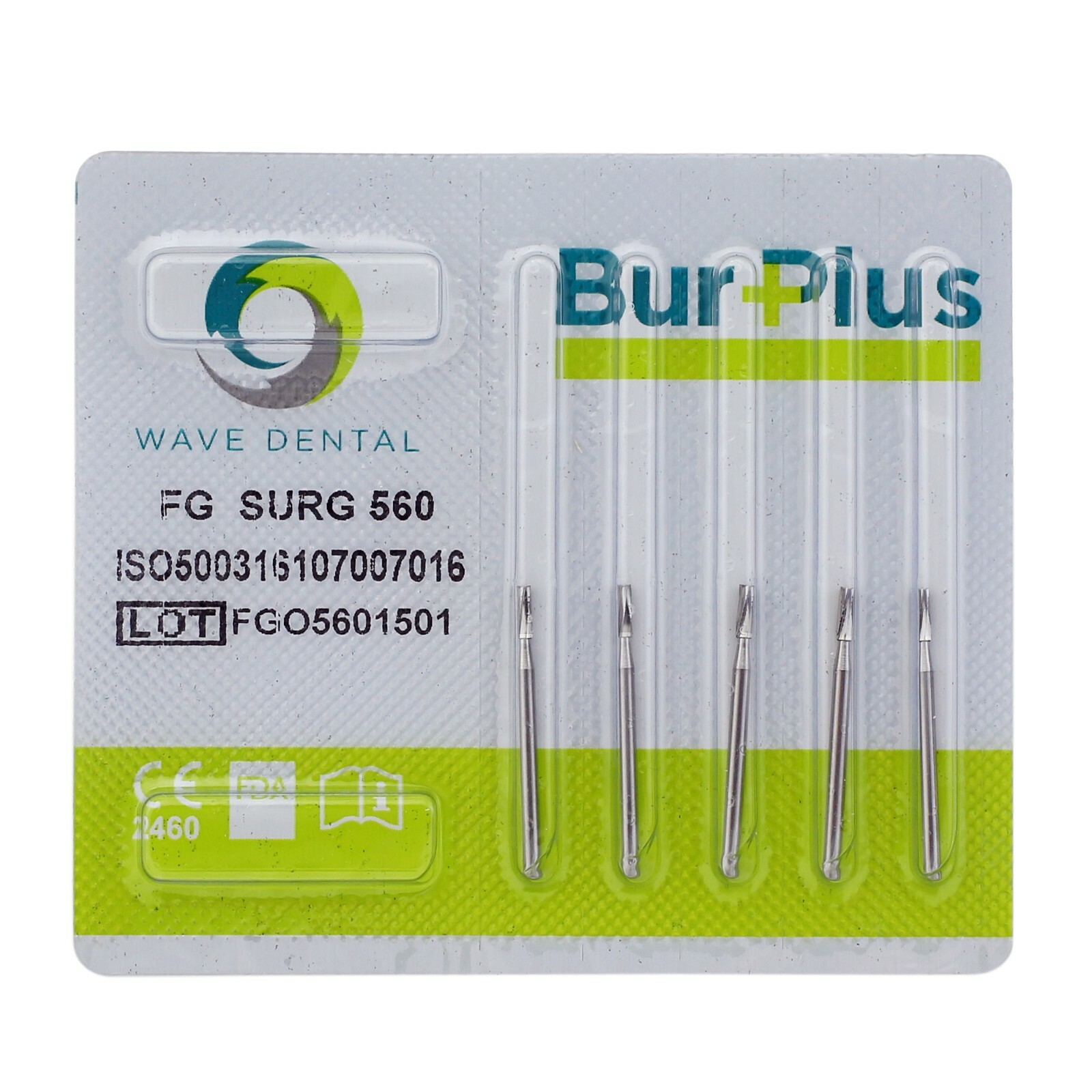 Wave Dental Surgical Burs 557 557L SL Carbide Straight Fissure 25mm FGOS FG SURG