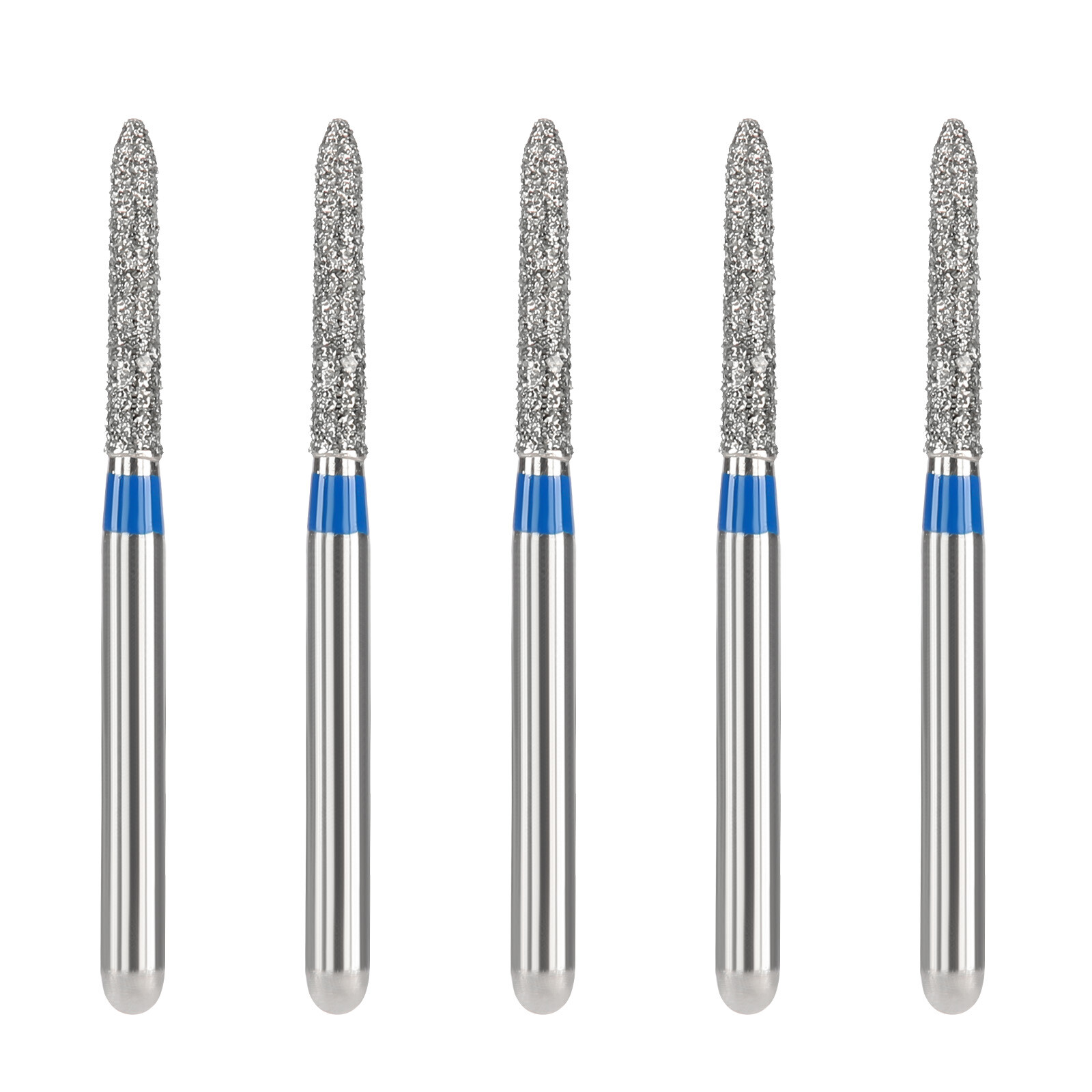 JMU Dental Diamond Burs FG 878-014M Medium Grit Beveled Cylinder