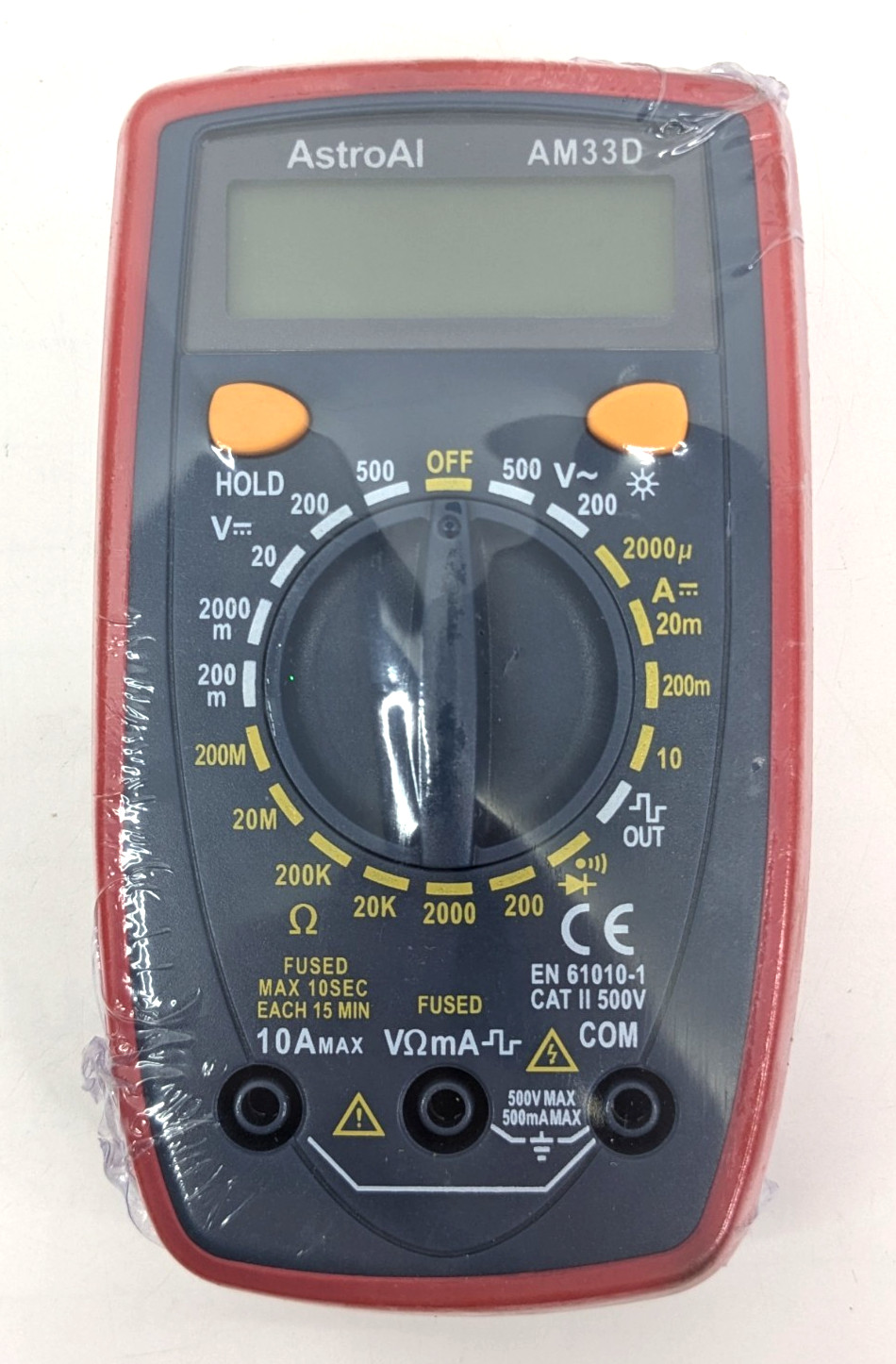 AstroAI Digital Multimeter AM33D 2000 Counts AC/DC Voltage Current Tester Meter