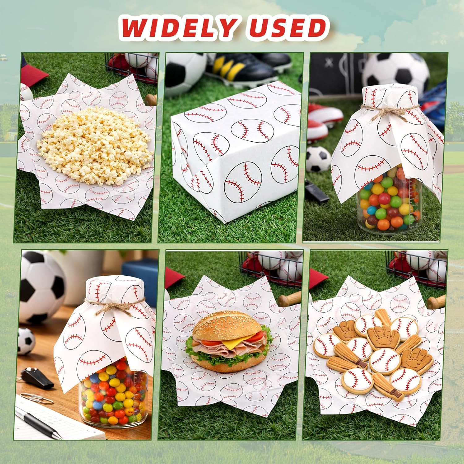 100Pcs Greaseproof Sandwich Paper Wraps, 18X18Cm/7.1X7.1In Greaseproof Delicates