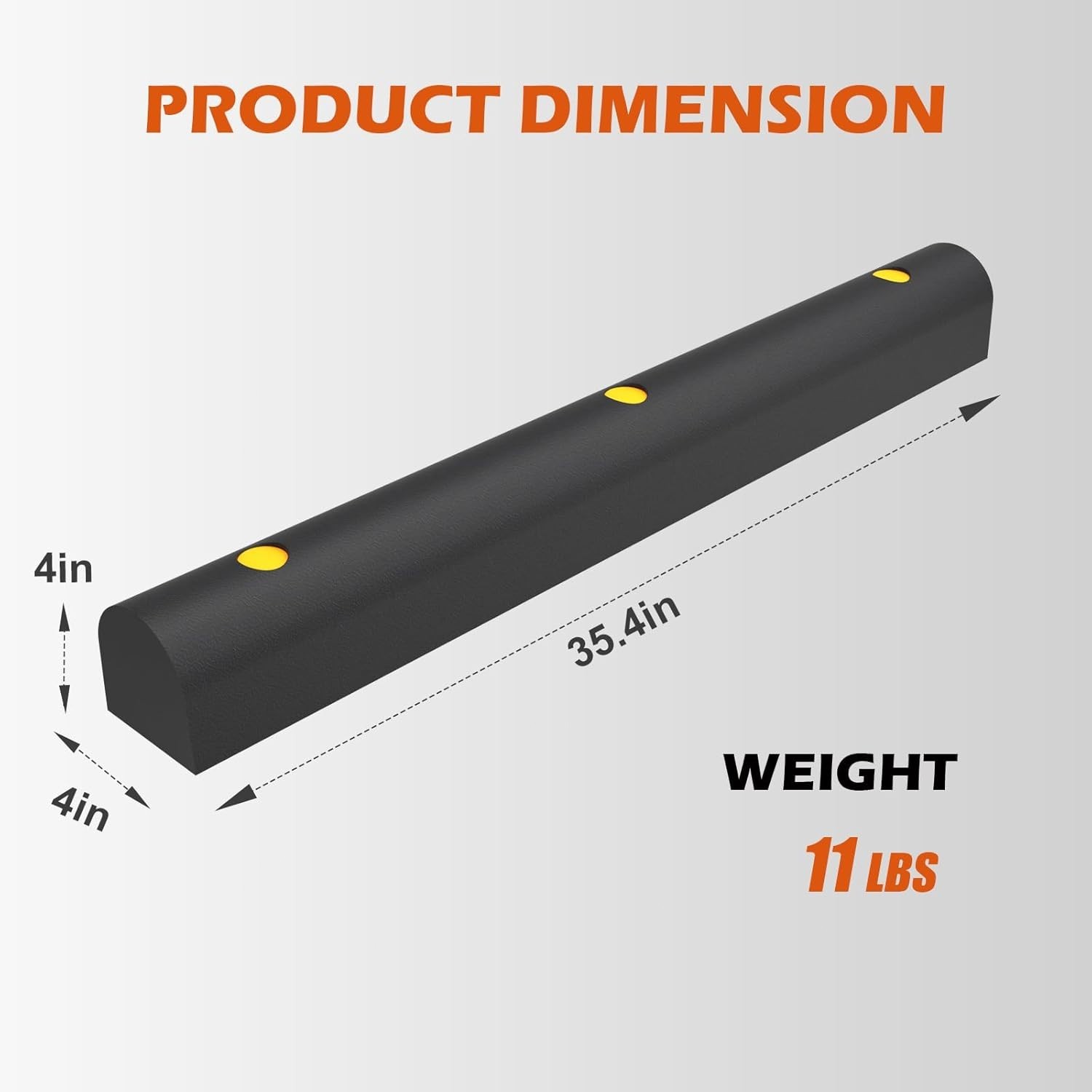 2Pack D Shape Dock Bumper Rubber Corner Guard Strip Heavy Duty Impact Protector