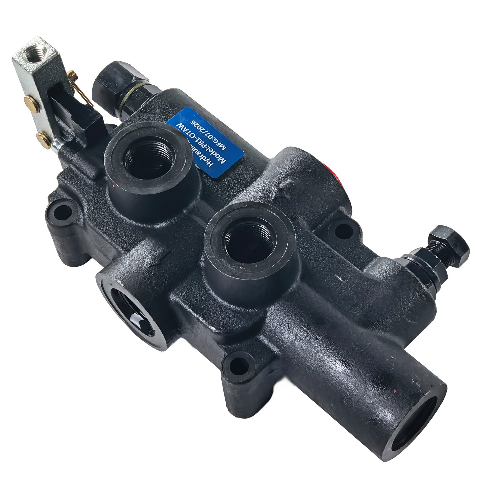 21GPM Log Splitter Control Valve 3625PSI SAE 10 12 Port Detent Auto Return Lever