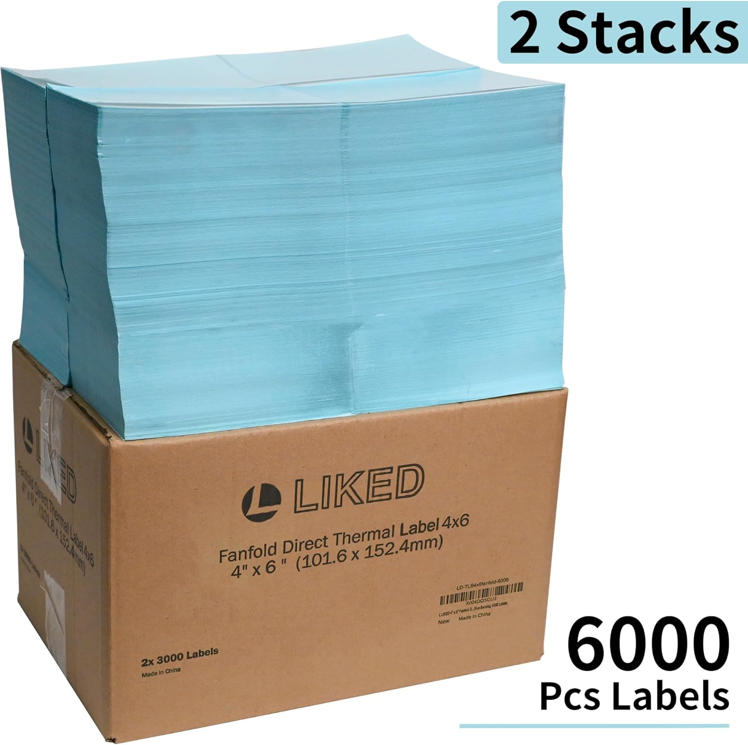 6000 Commercial Grade 4×6 Thermal Shipping Labels for Zebra & Rollo Printers