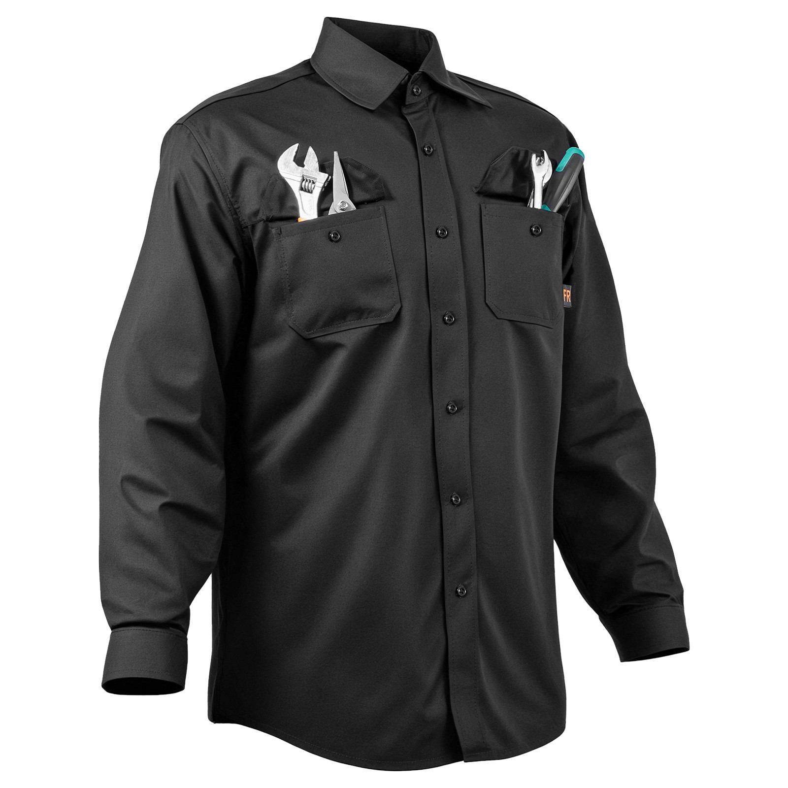 Flame-Resistant Welding Jacket L-Sized 7oz FR Cotton Welding Safety