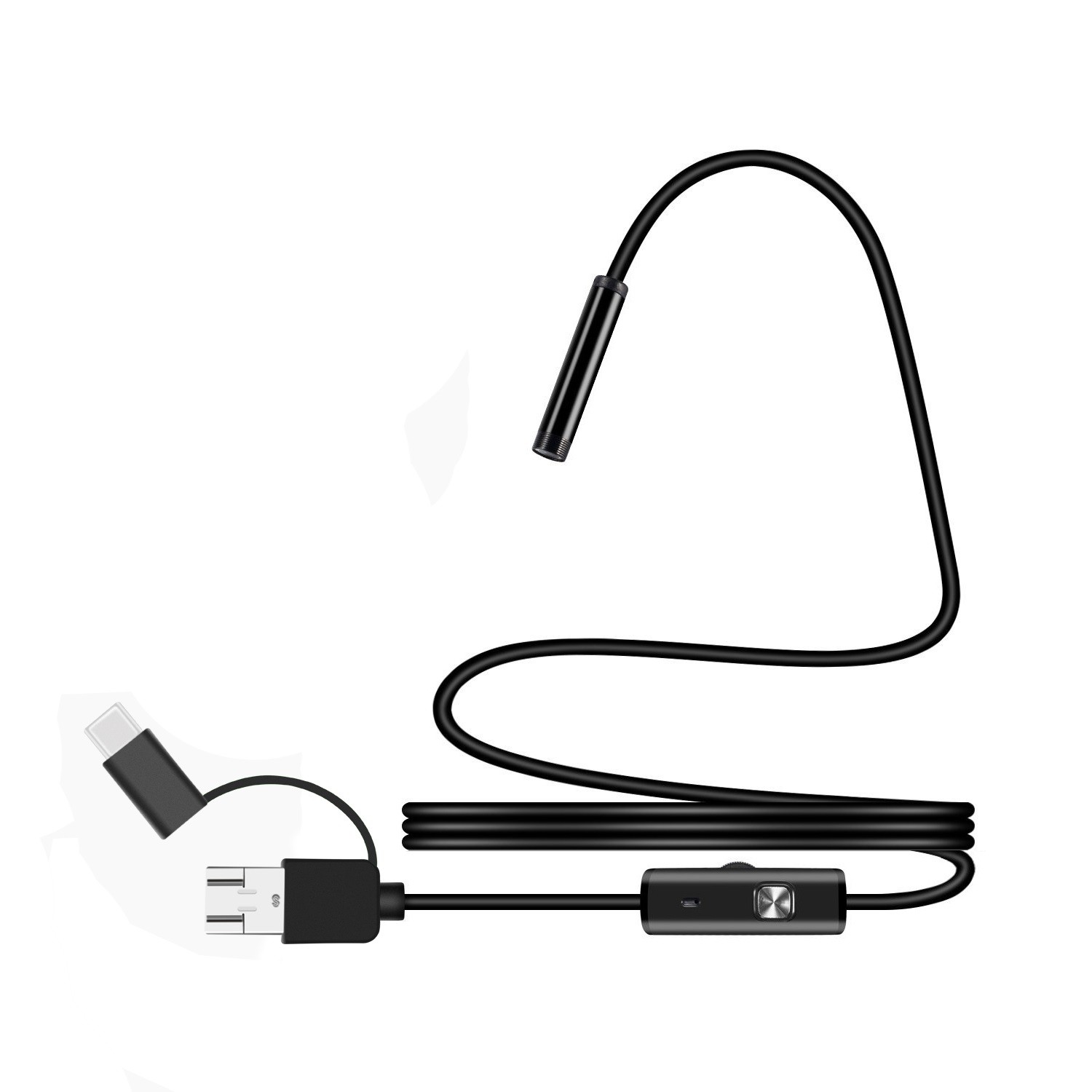 3 In 1 USB Endoscope Camera 1M Cable 6LED IP67 Waterproof Pipe Inspection Cam