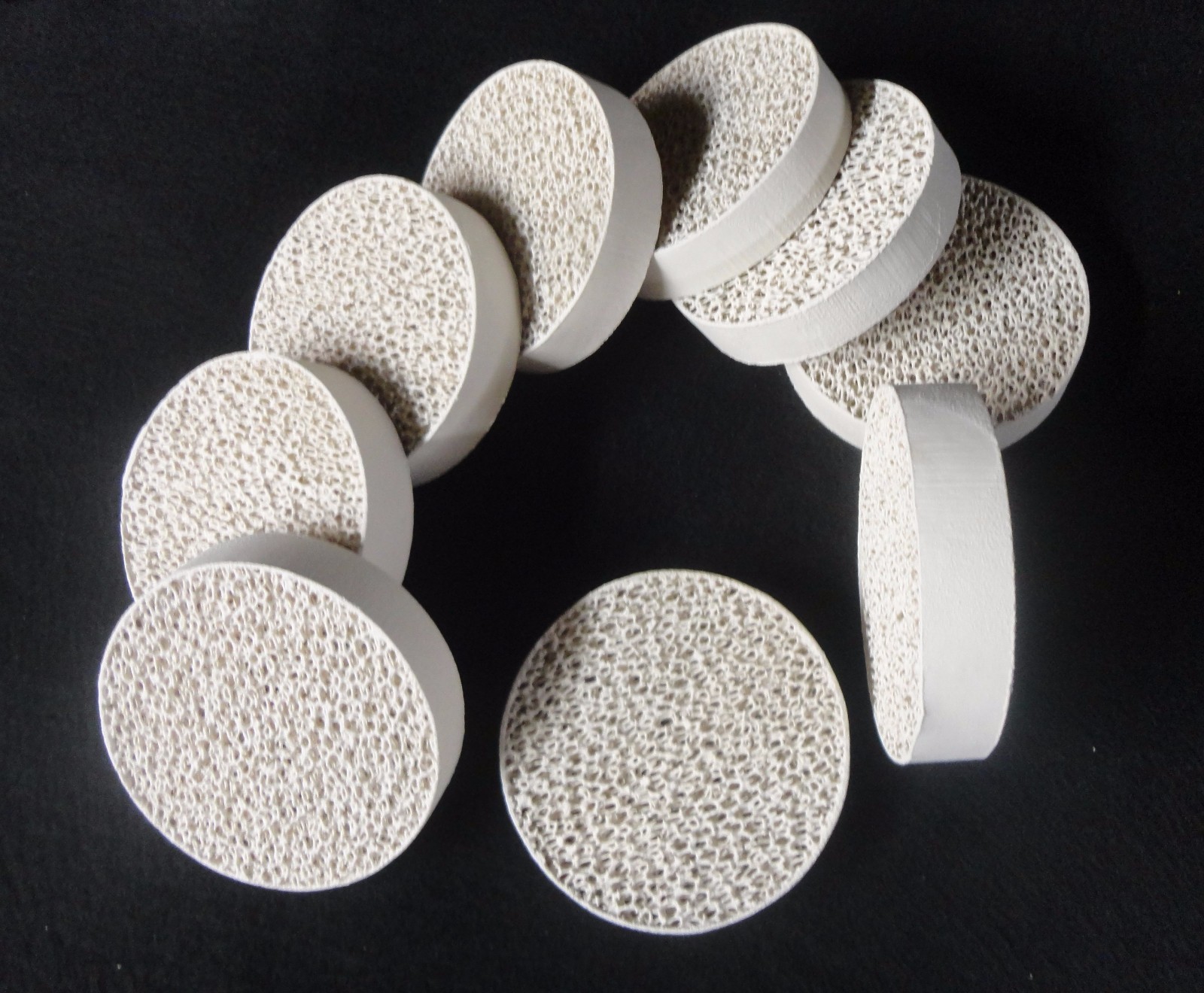 ZIRCONIA RETICULATED SETTER MOLTEN METAL FILTER WIRELESS ELEMENT No.: 39