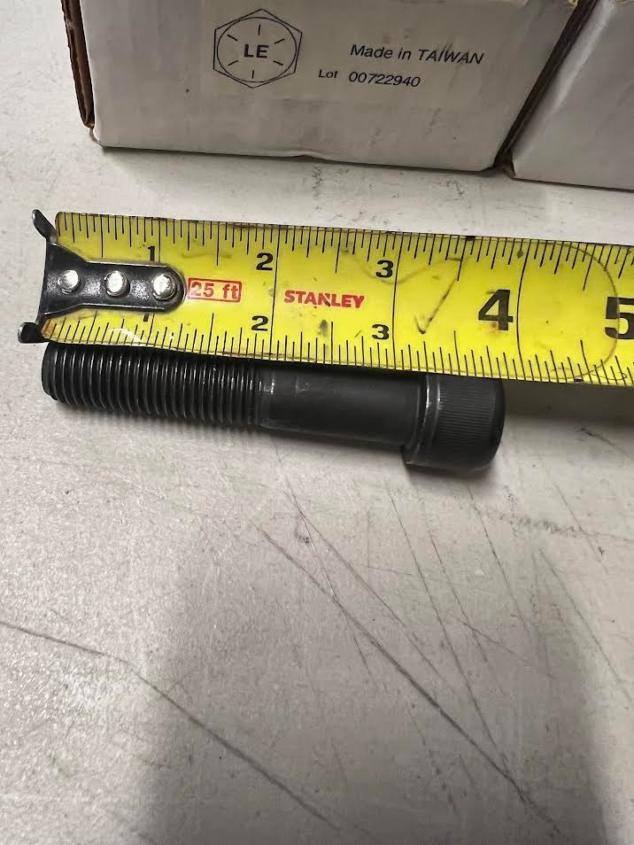 Lot of 20 CL12.9 M16X2.0X80 Socket Head Screws 3 in. Grade 8 Partially Threaded