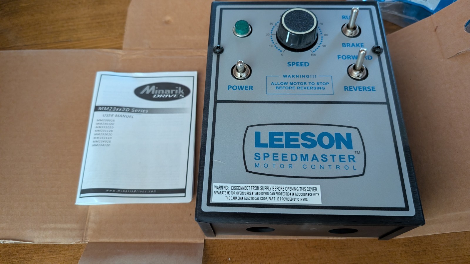 Leeson MM23202D-0163 DC Motor Control 0-90/180VDC 5A USED