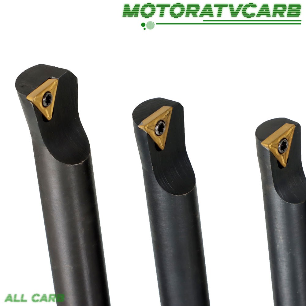 ALL-CARB 8Pcs 3/4″ Shank Indexable Boring Bars 90 Degree Round Shank Boring Bars