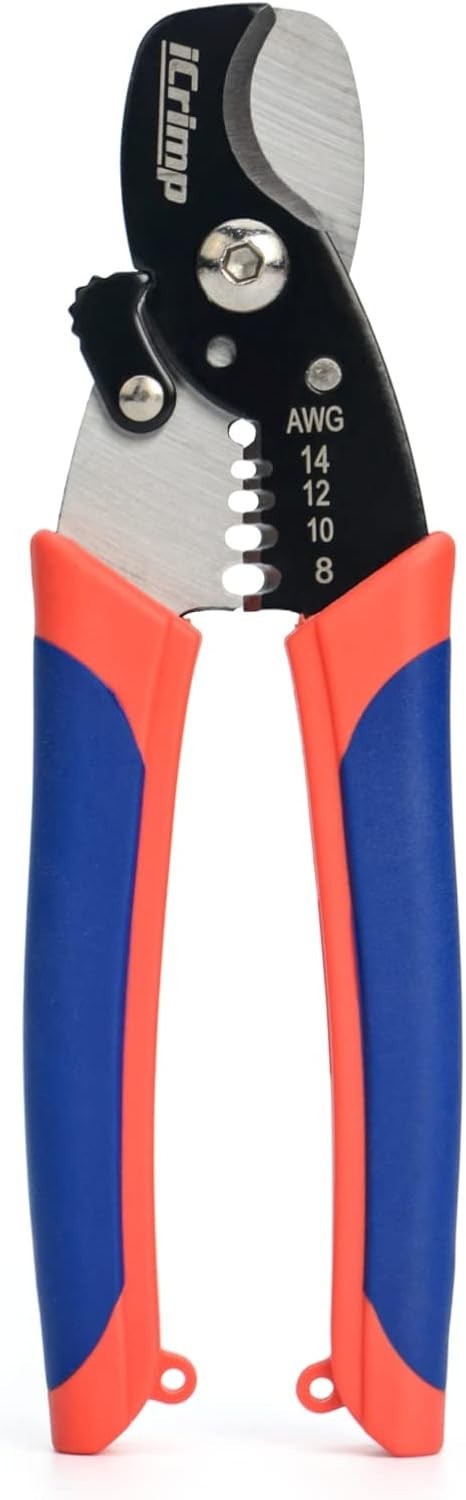 iCrimp Wire Stripper Cable Cutter 2 in 1 Multifunction Cutting Tool…