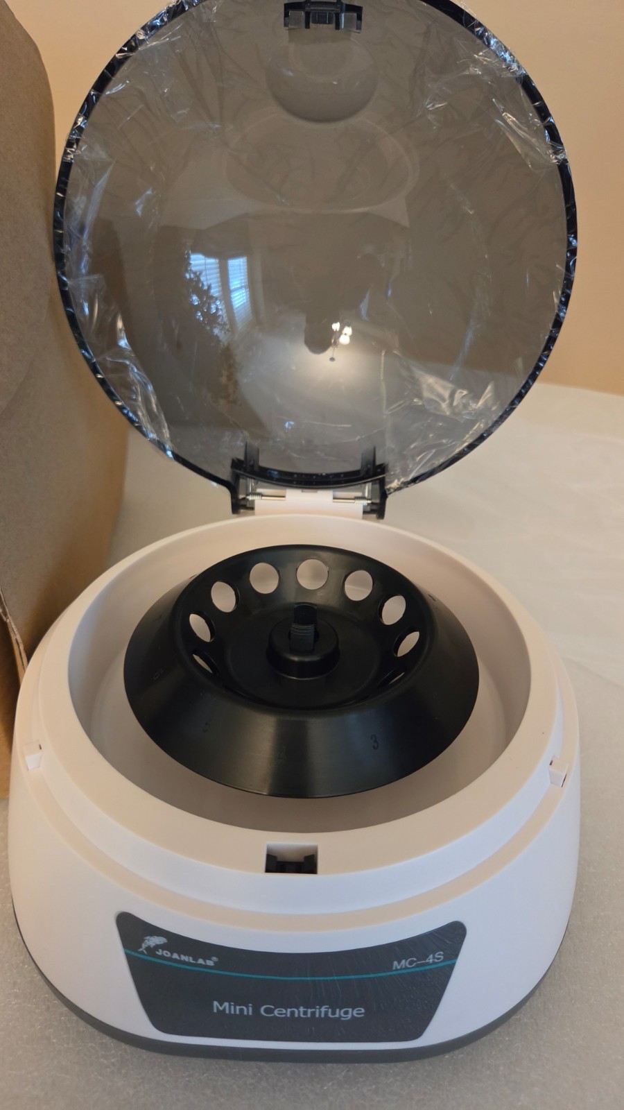 JOANLAB Mini Centrifuge MC-4S with accessories