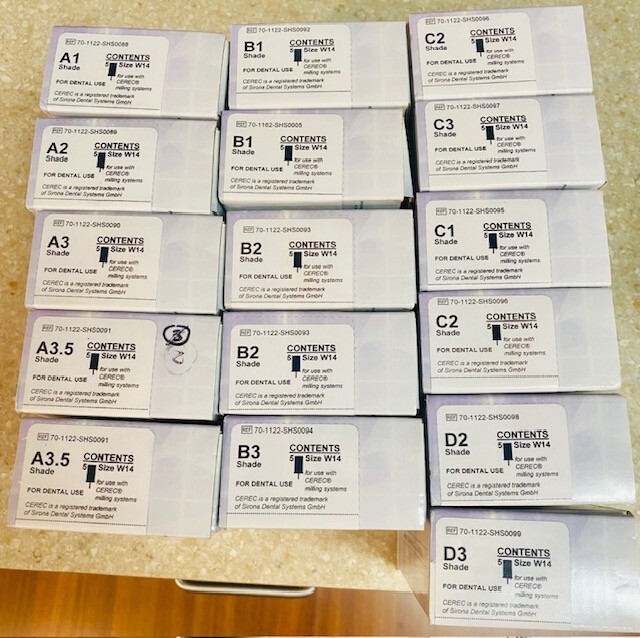 86 Obsidian Lithium Silicate Ceramic Milling Blocks for all CEREC Milling Units