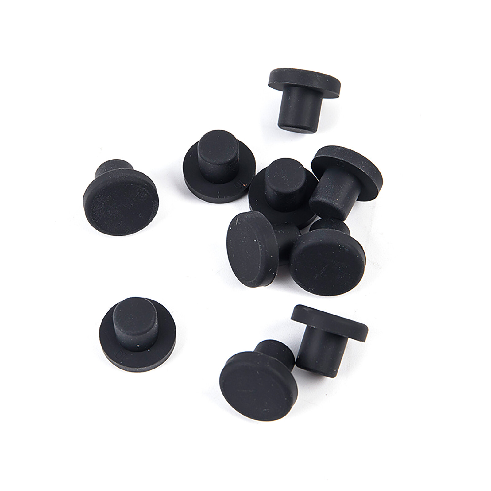 Round Solid Silicone Rubber Seal Hole Plugs Blanking End Caps Black 2.7mm – 15mm